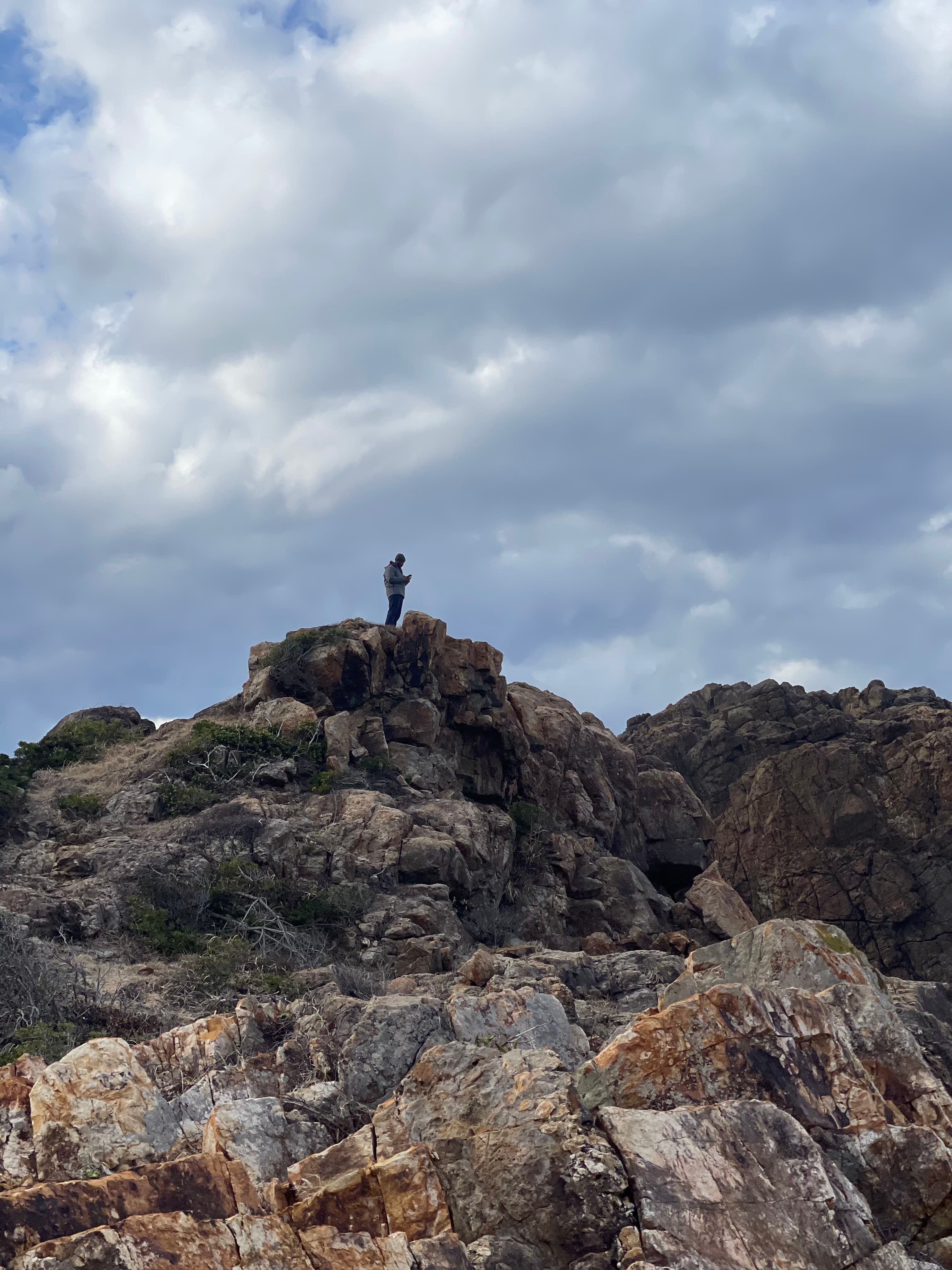 On the top of the mountain