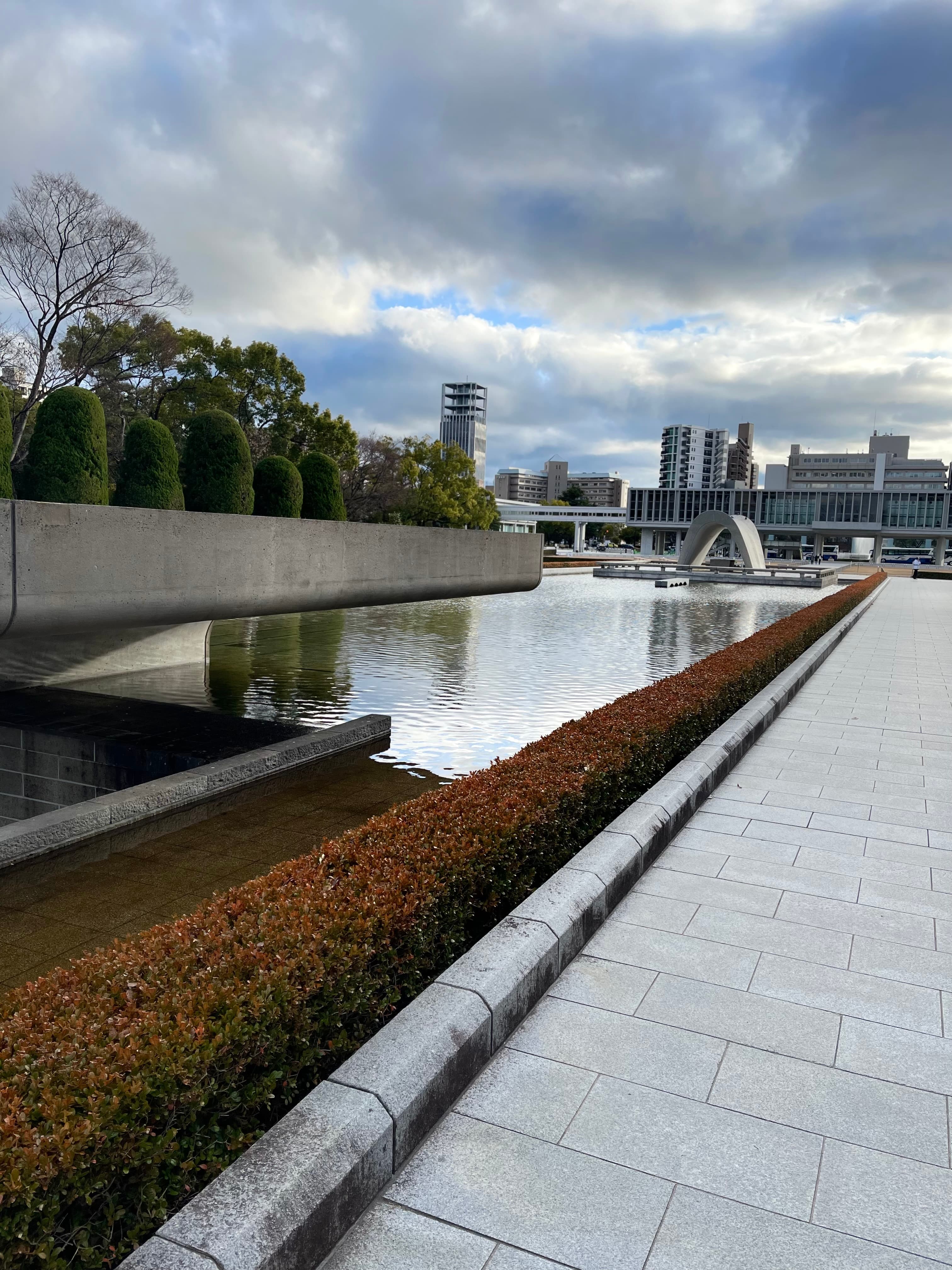 A beautiful shot of Peace Memorial Park, Hiroshima