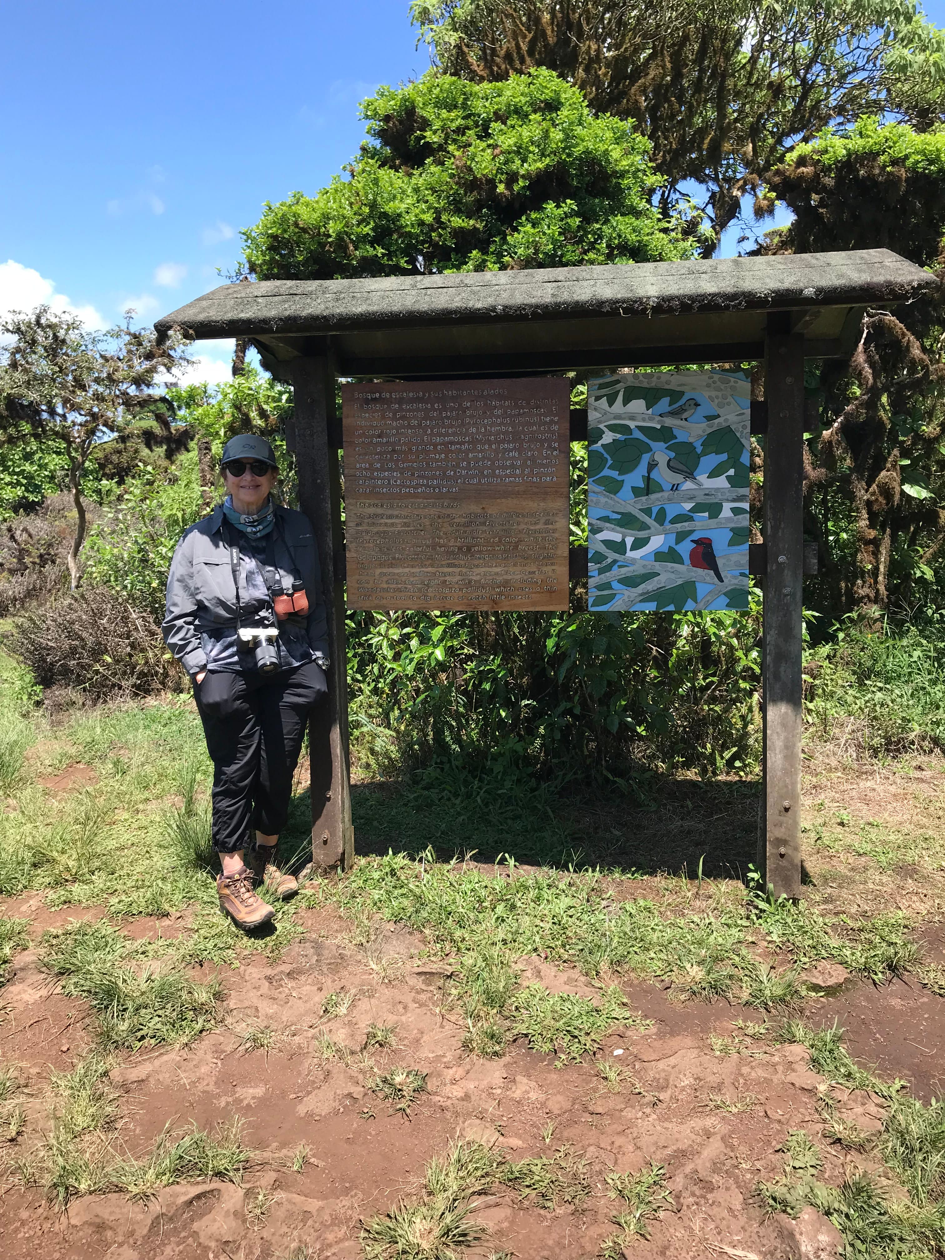 Picture of Jane Herman in blue shirt in park.