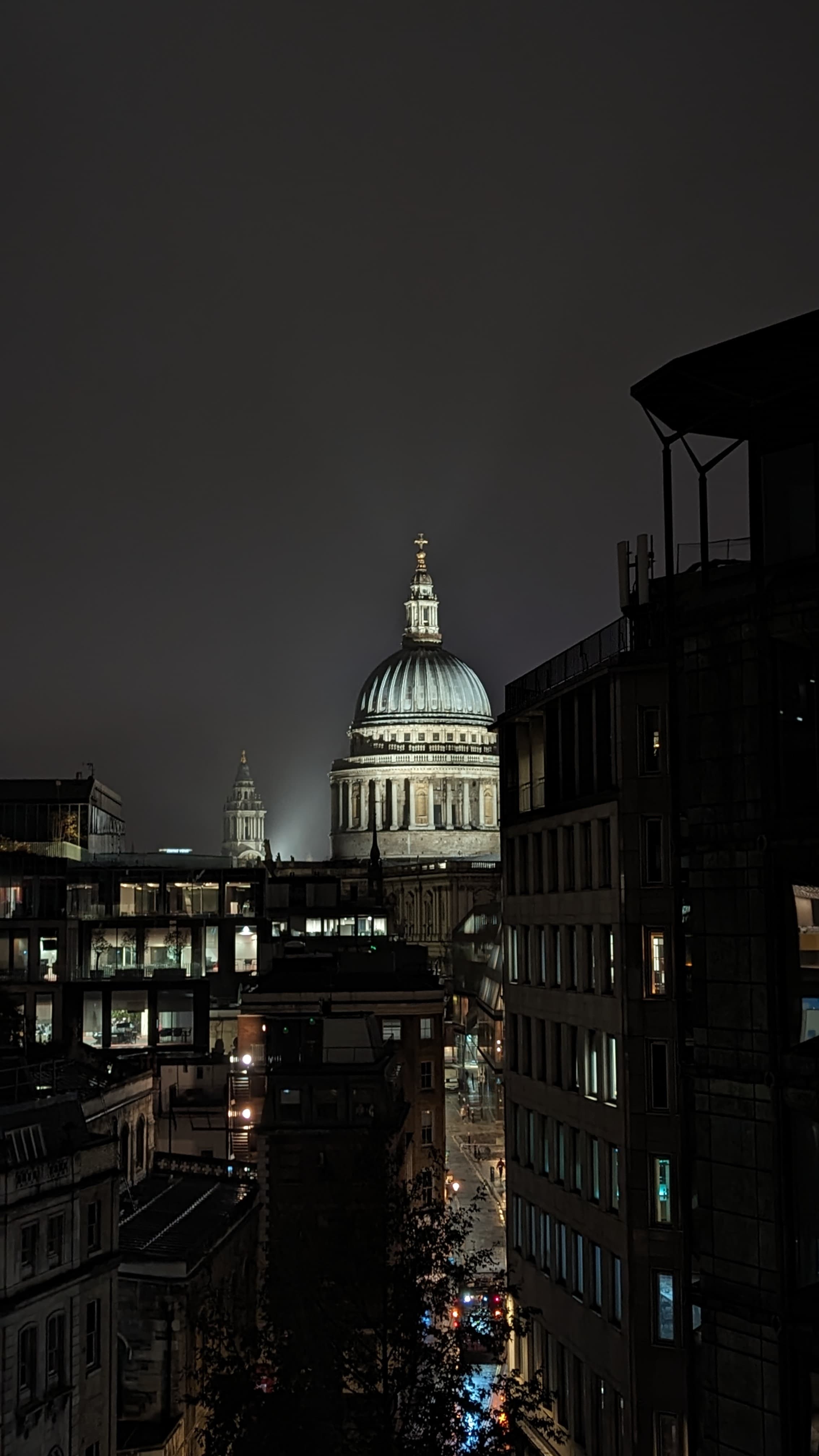 Light in the night on the domb