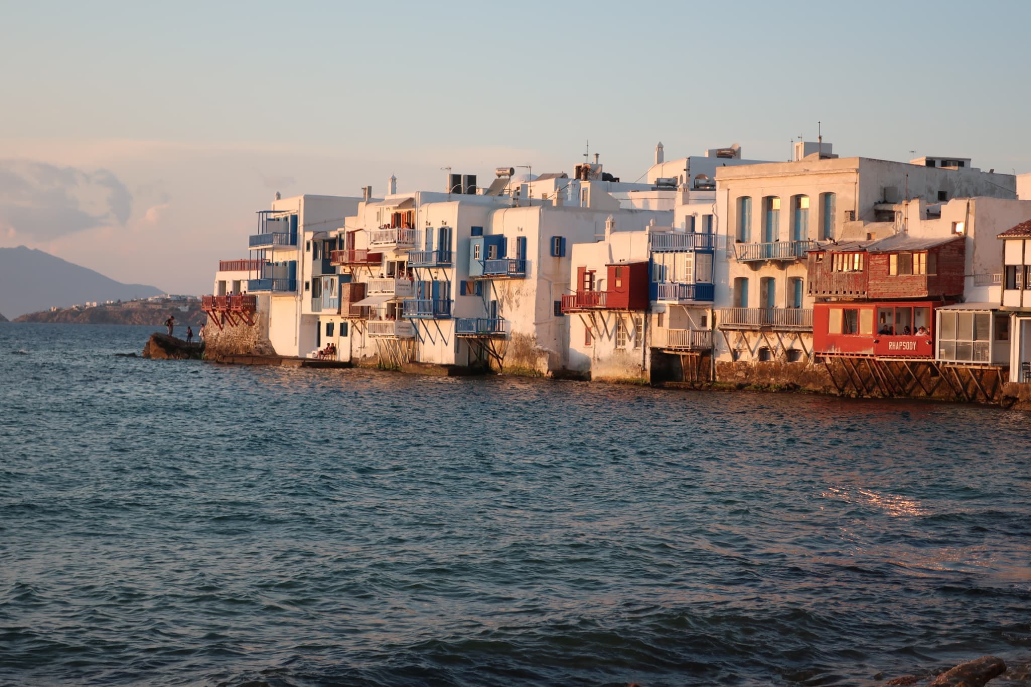 Houses built by the river