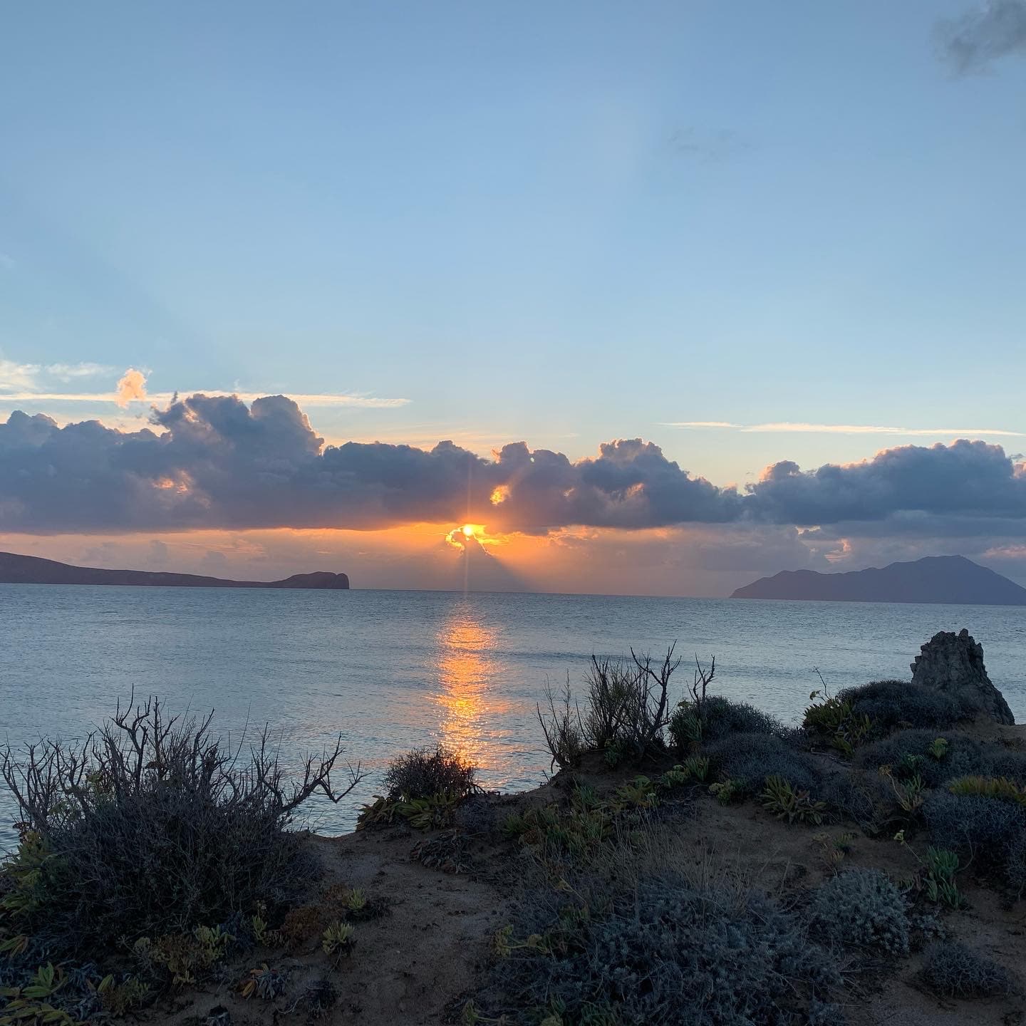 View of sunset