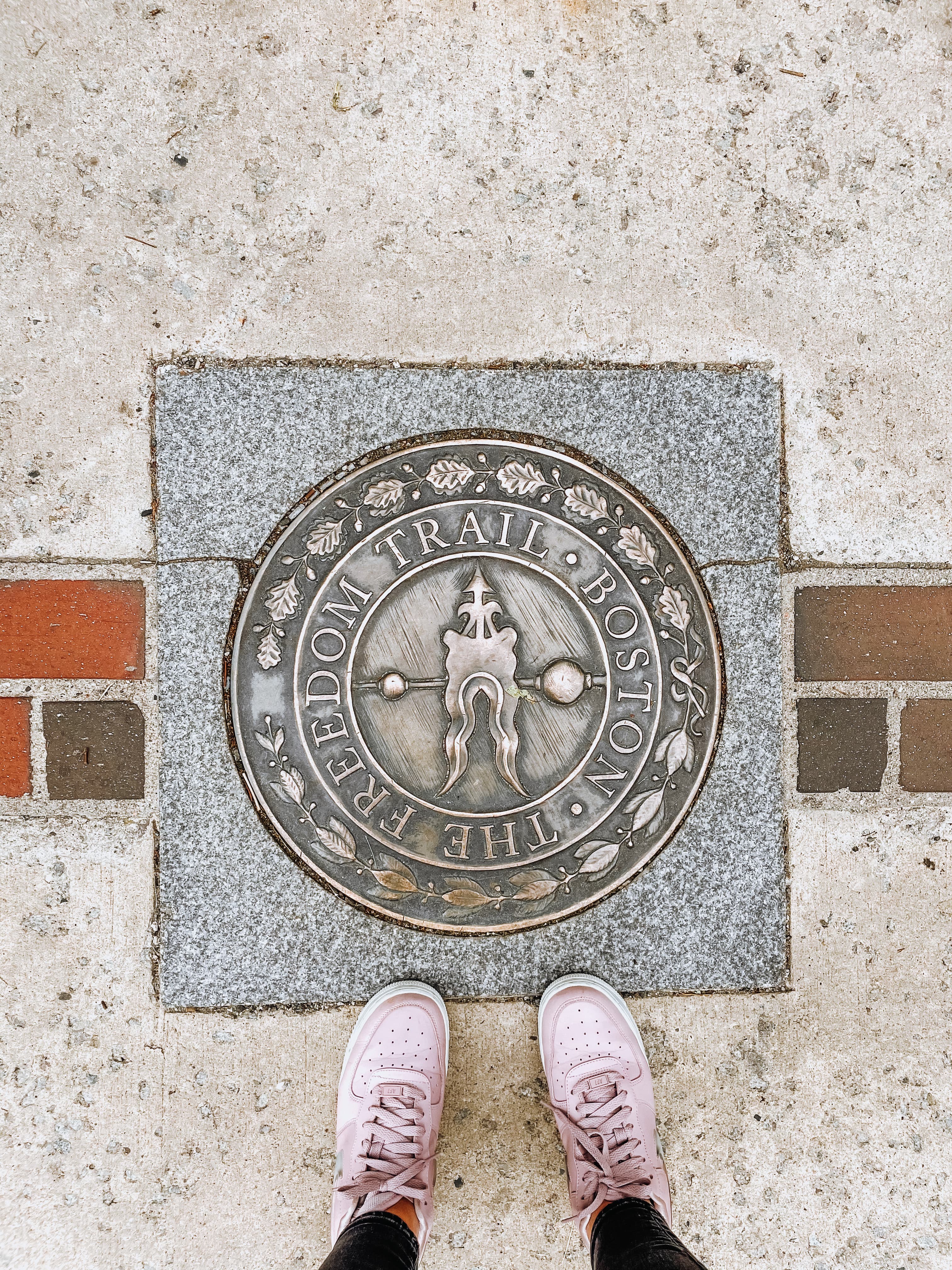 Foot image at momument