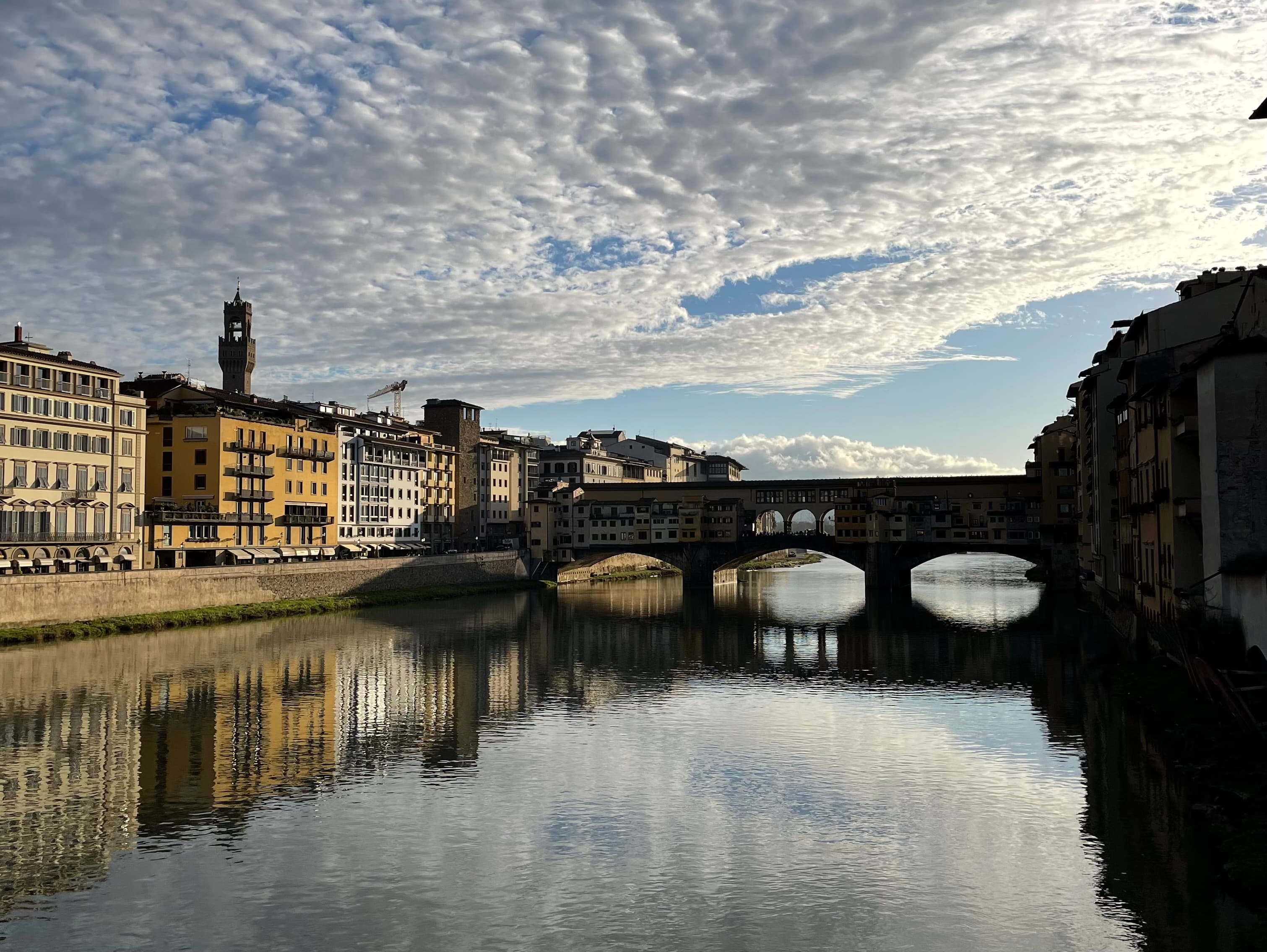 Canal and canal side houses view
