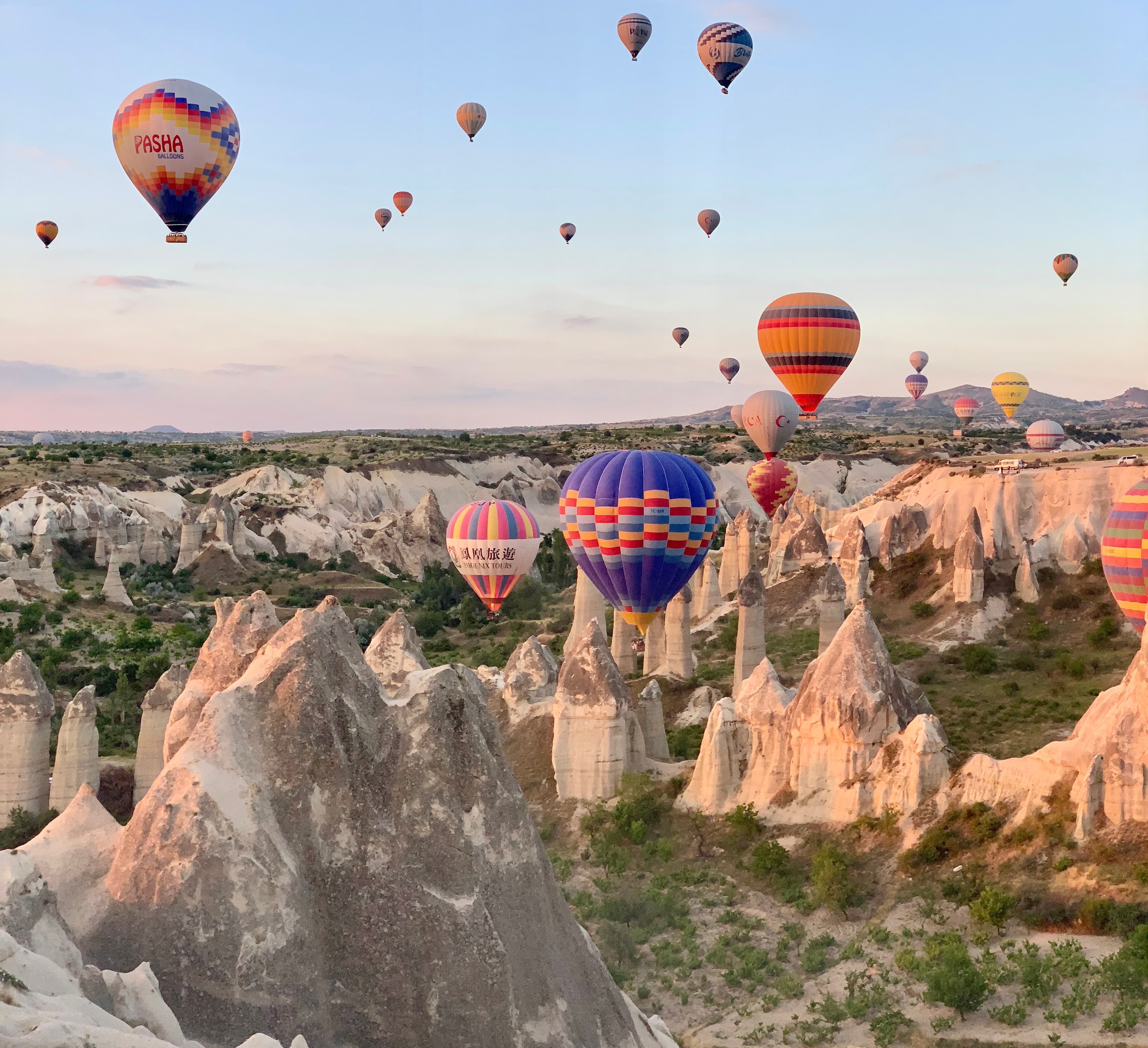 Picture of hot air balloons at Cappadocia
