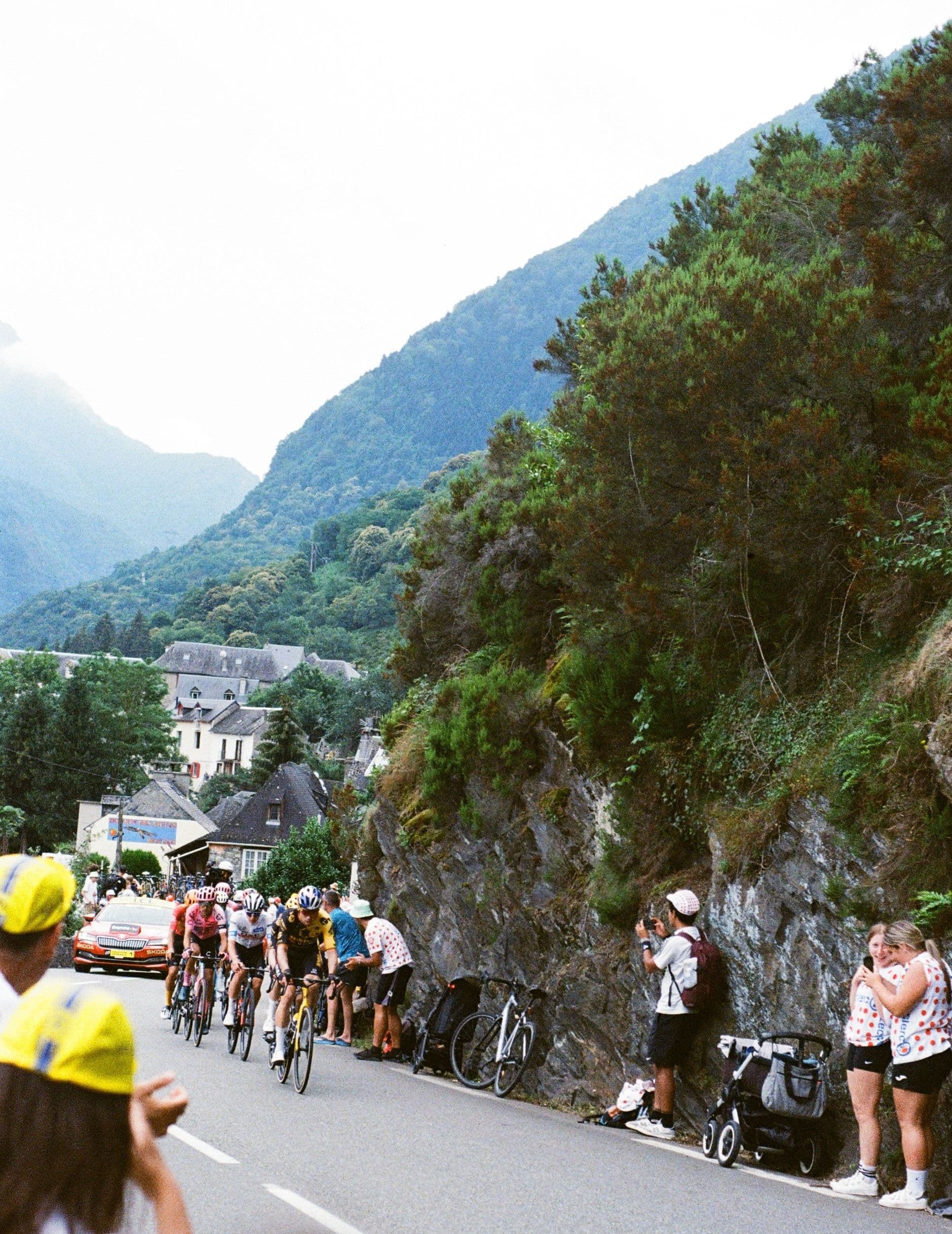 Cycling race in the Pyrenees