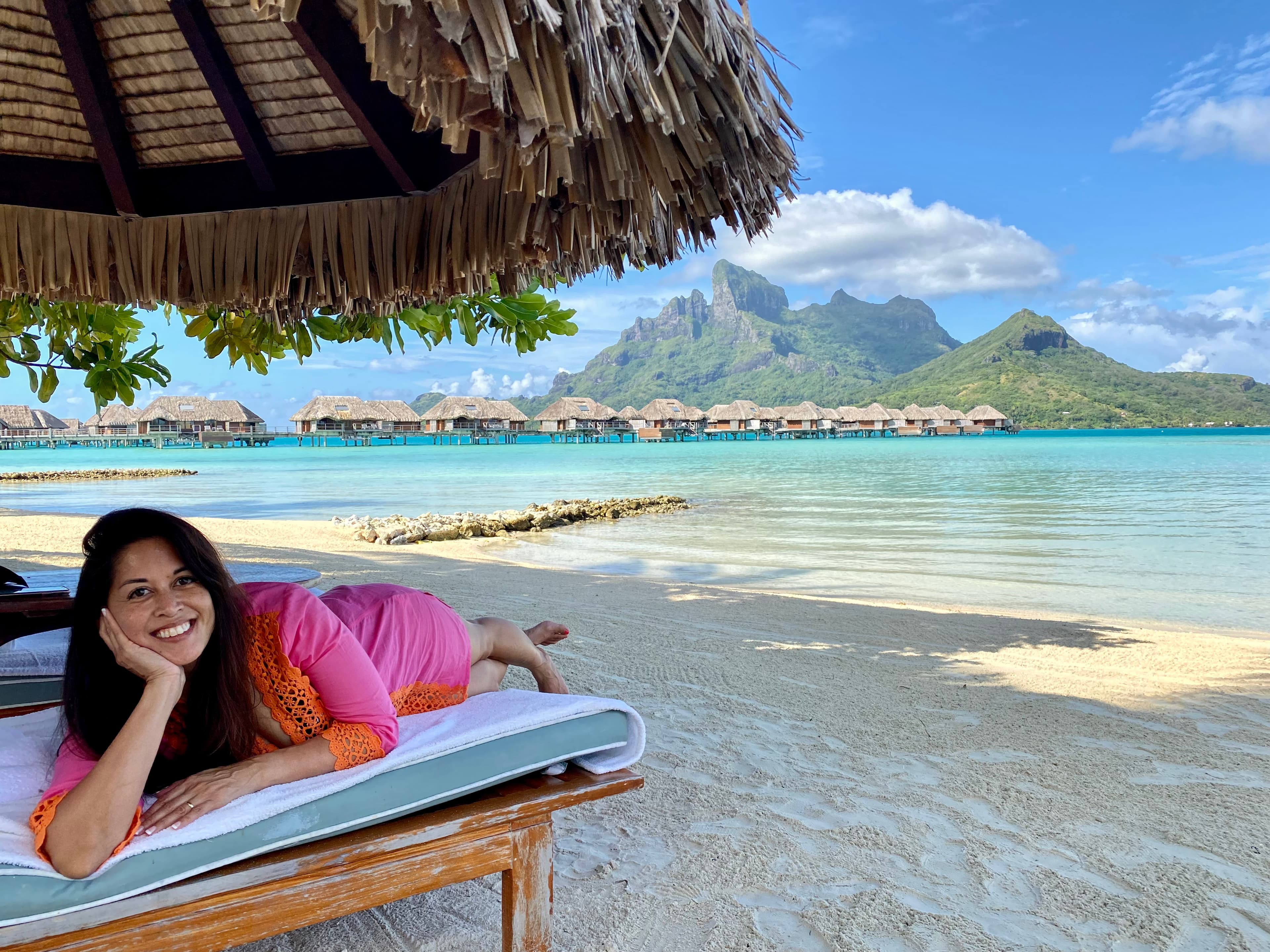 Relaxing on the beach