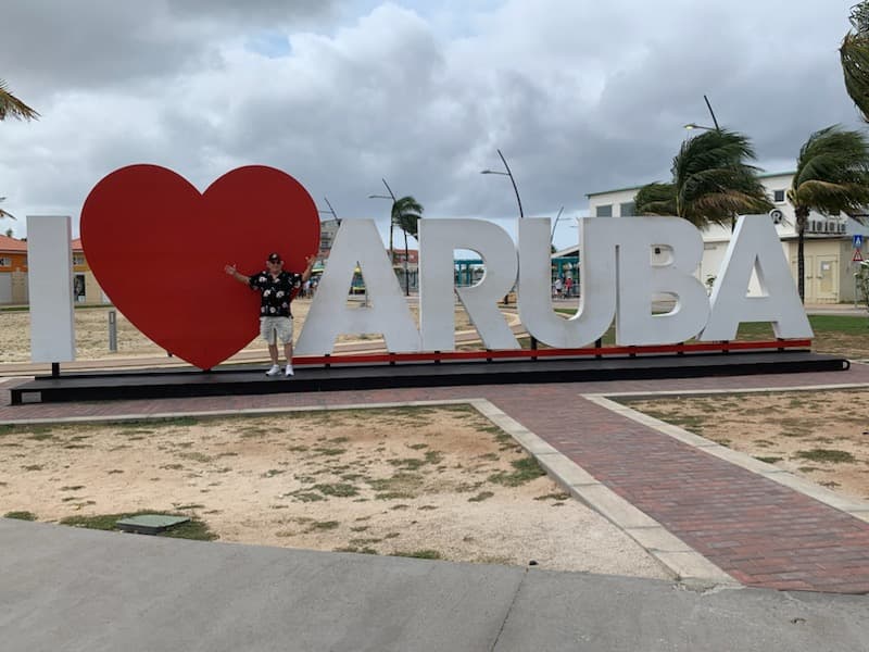 Urban Mccann Jr enjoying in Aruba