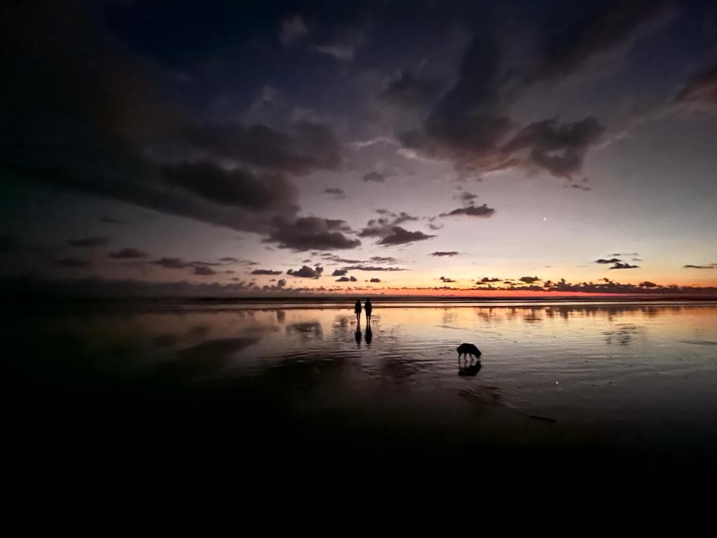 Beautiful view of sunset at sea