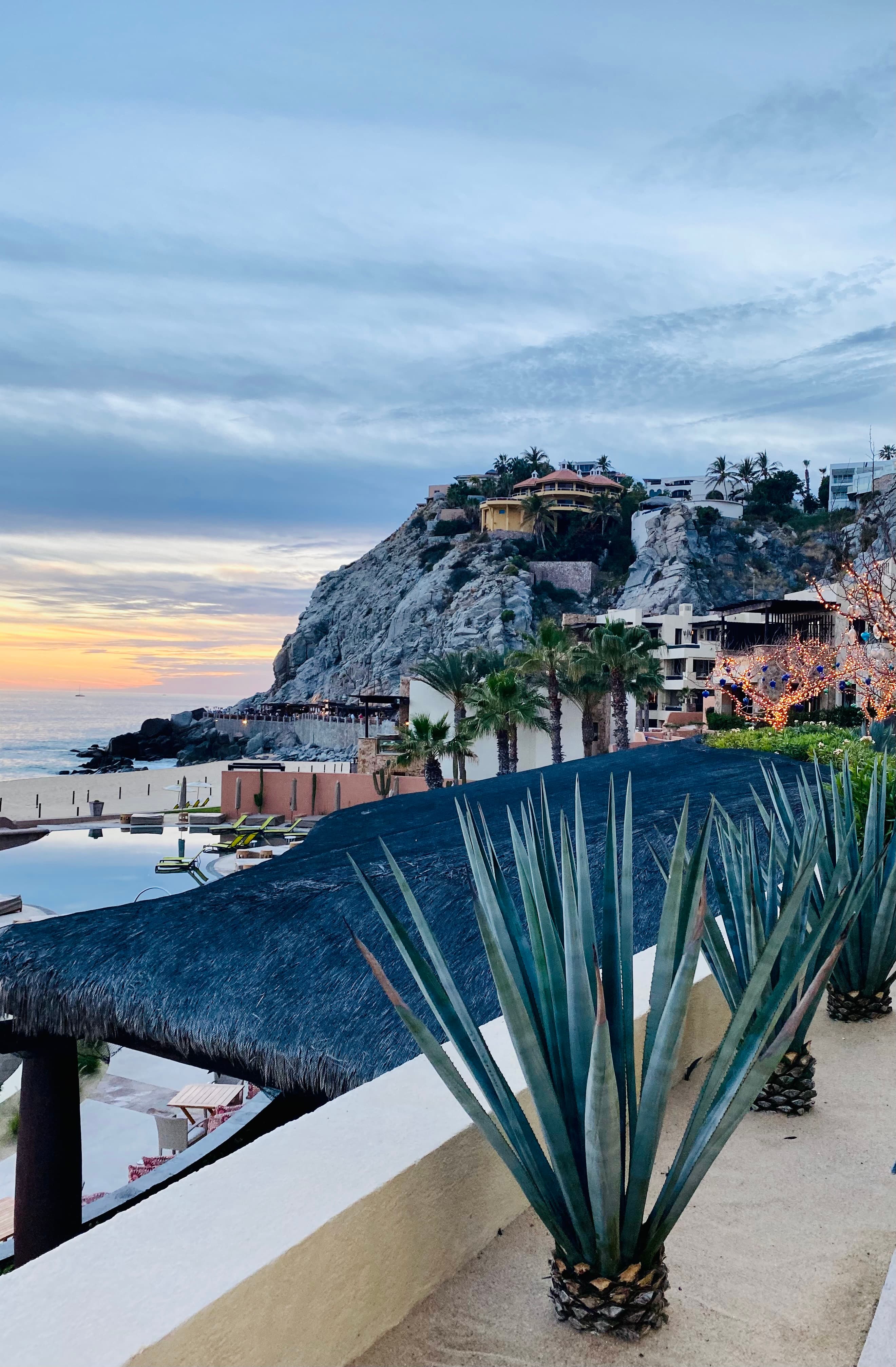 Beautiful view from a hotel balcony