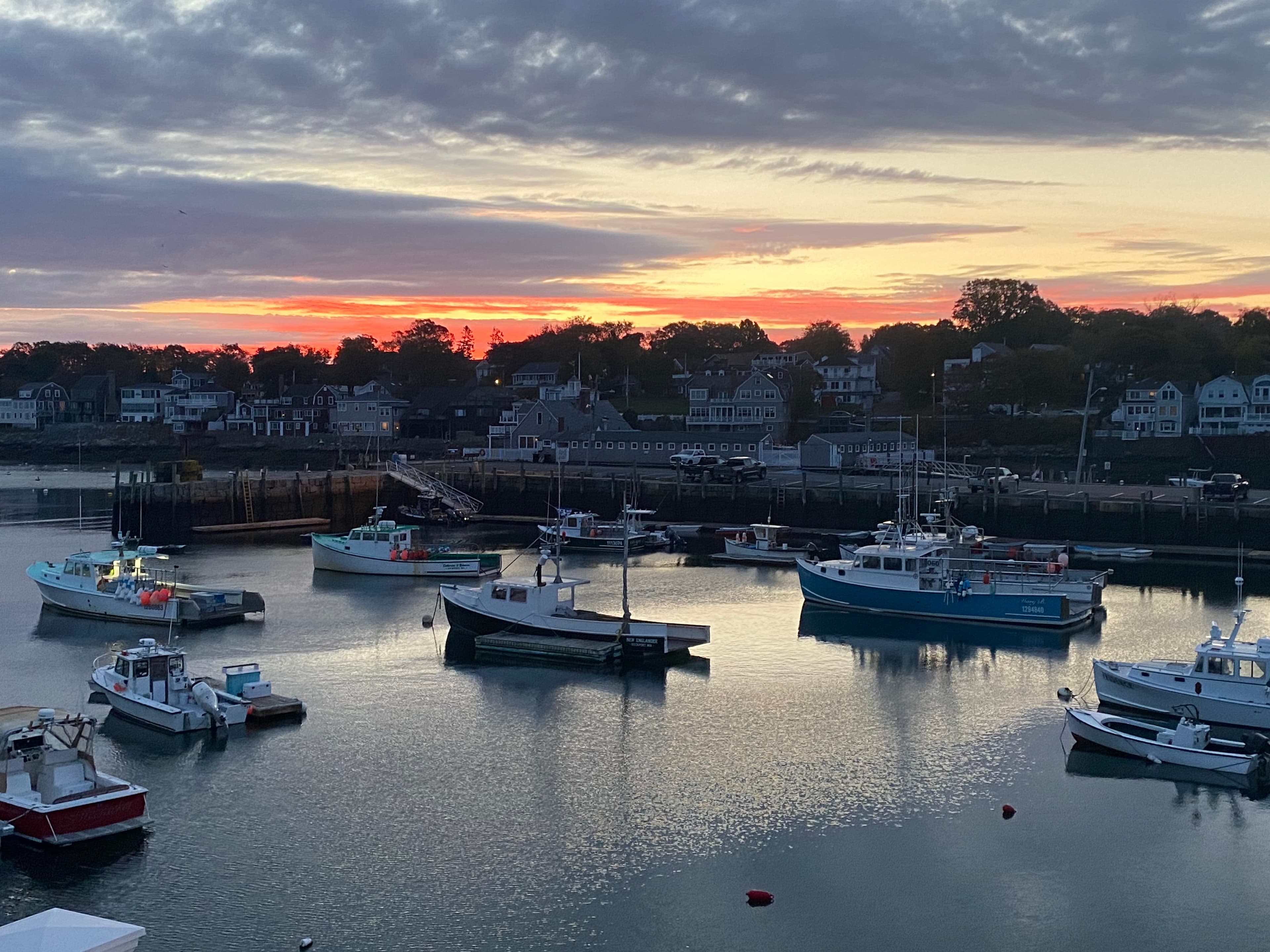 Sea and sunset view