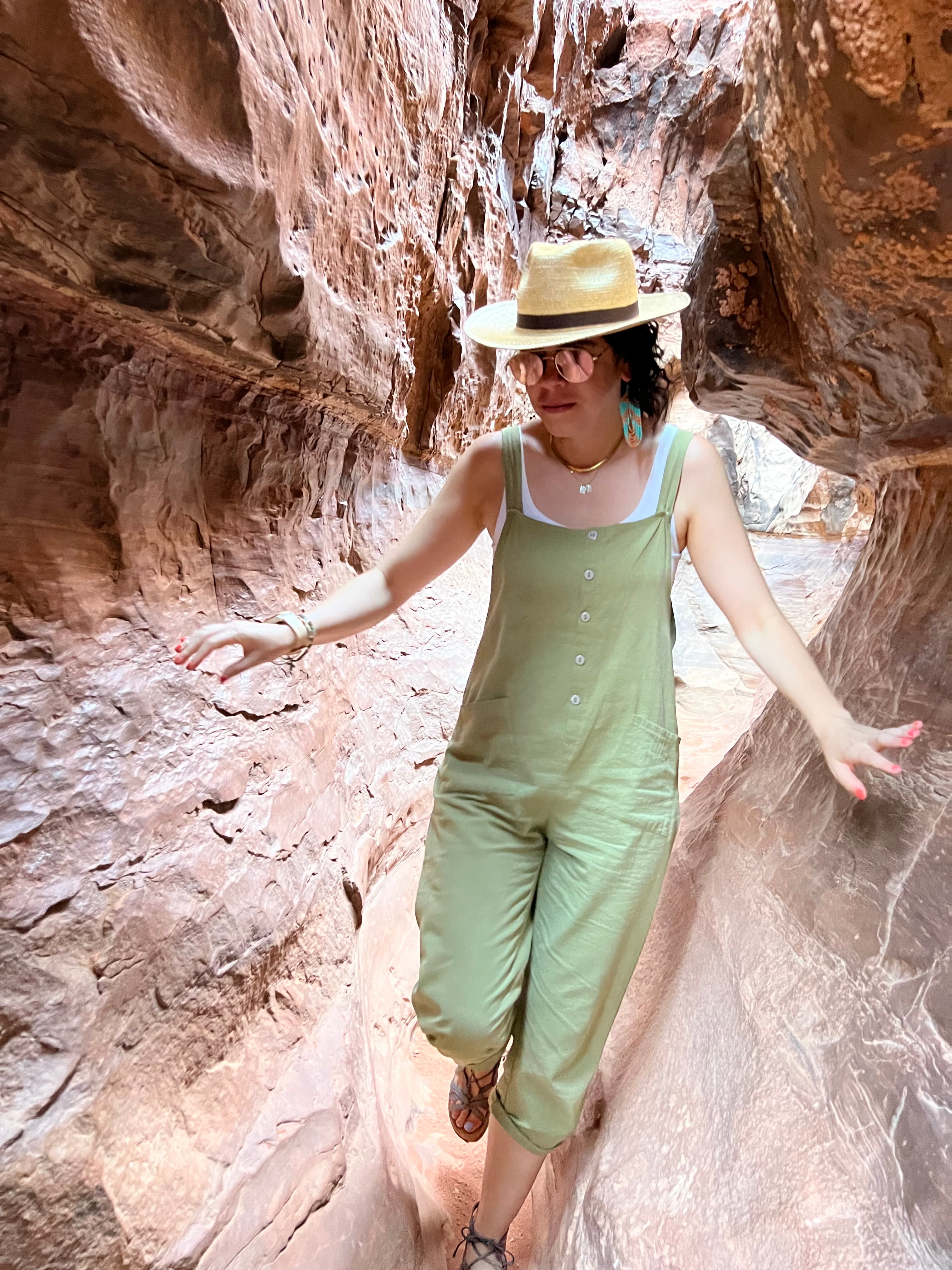 walking through mountains