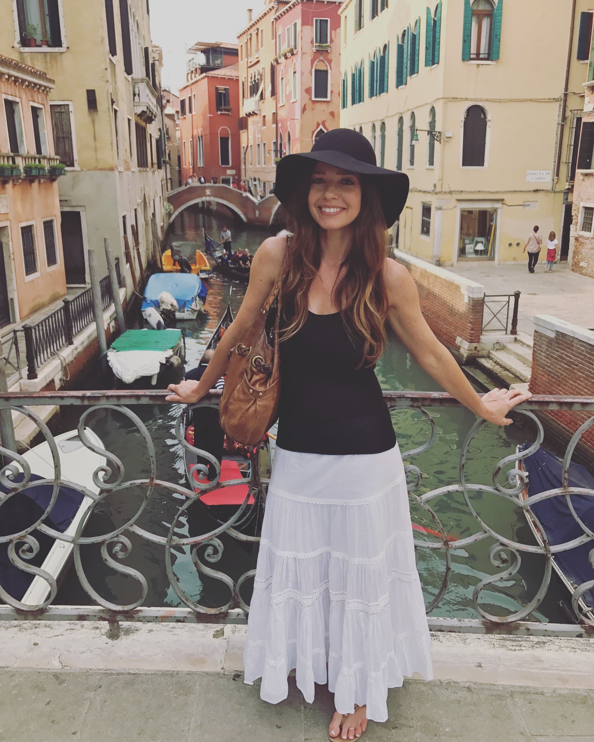 All smiles at the Venice Grand Canal