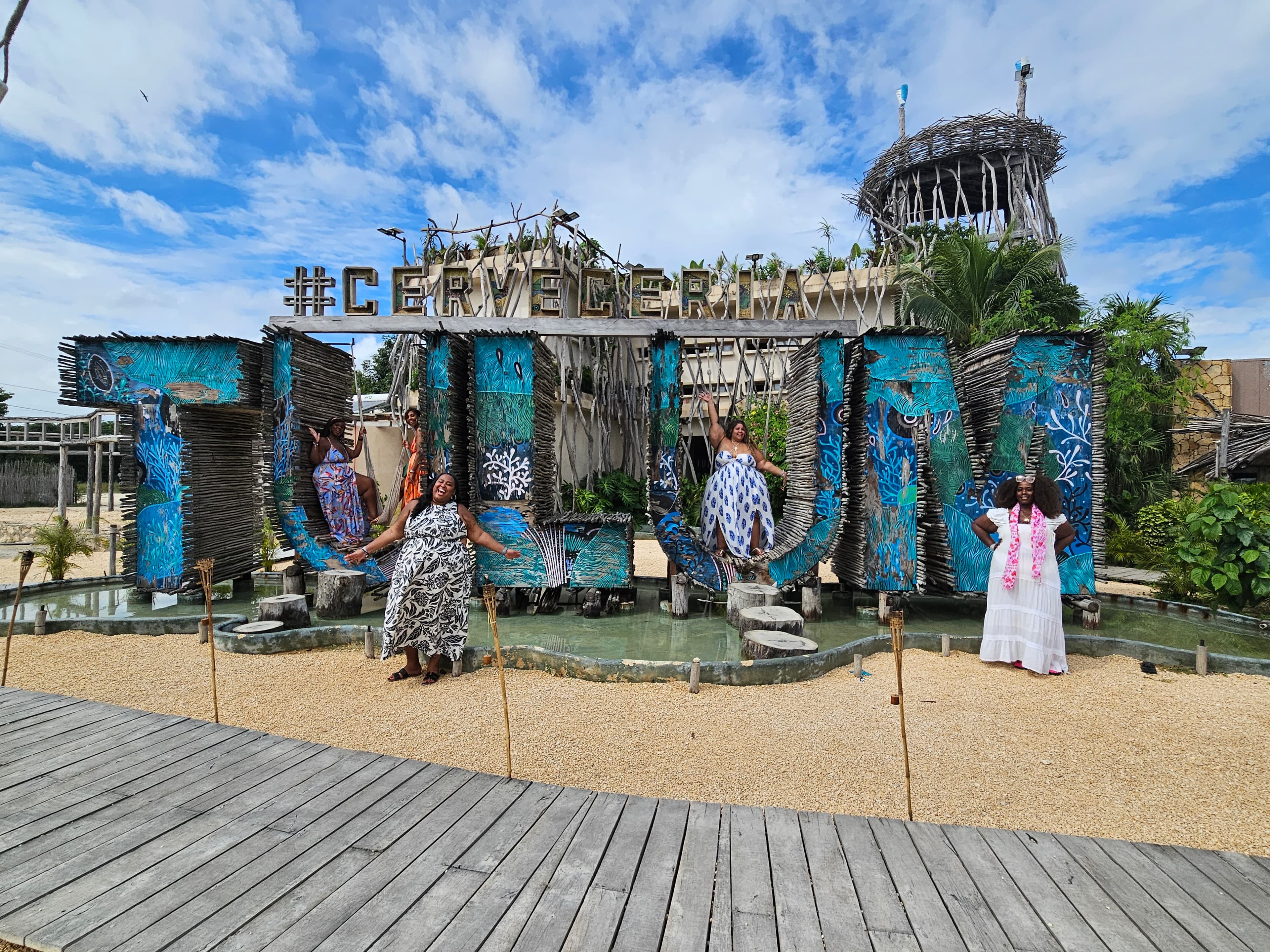 Picture of Jessica with Tulum sign