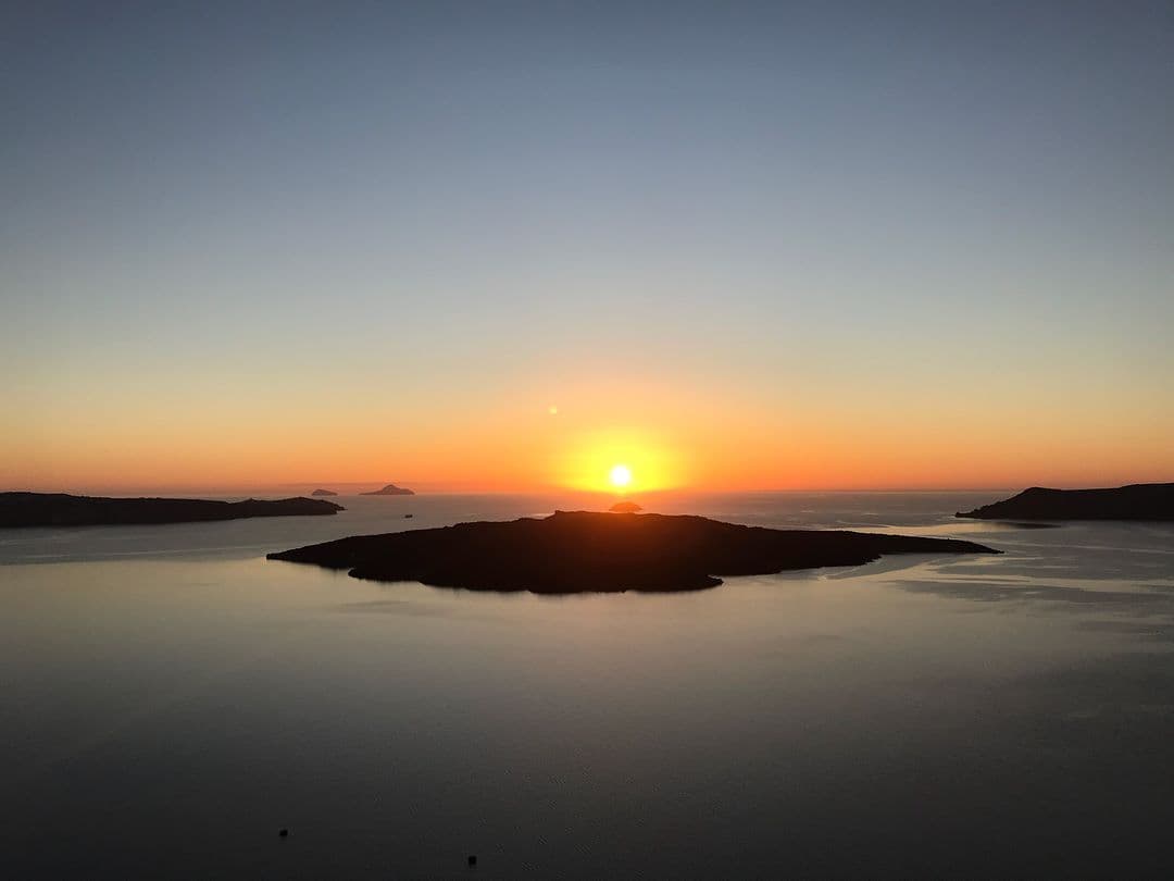 A beautiful view of sunset