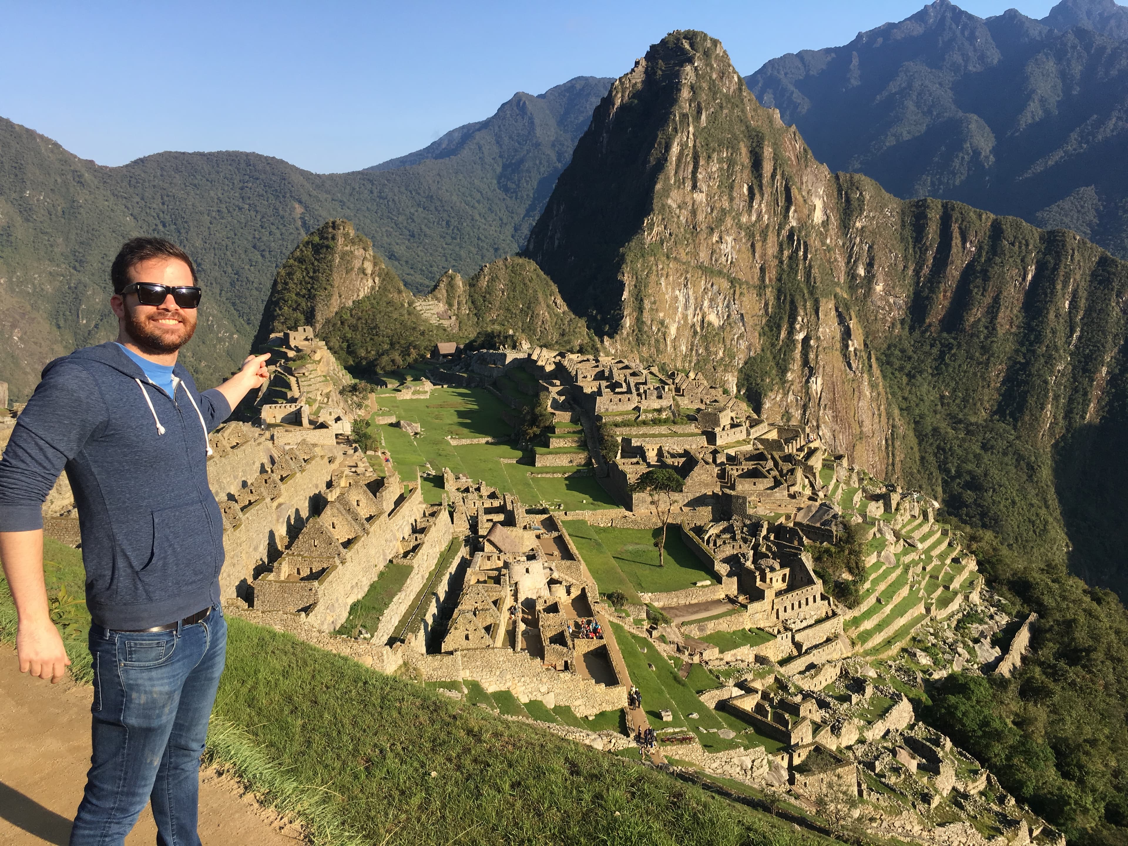 Greg in a mountain range