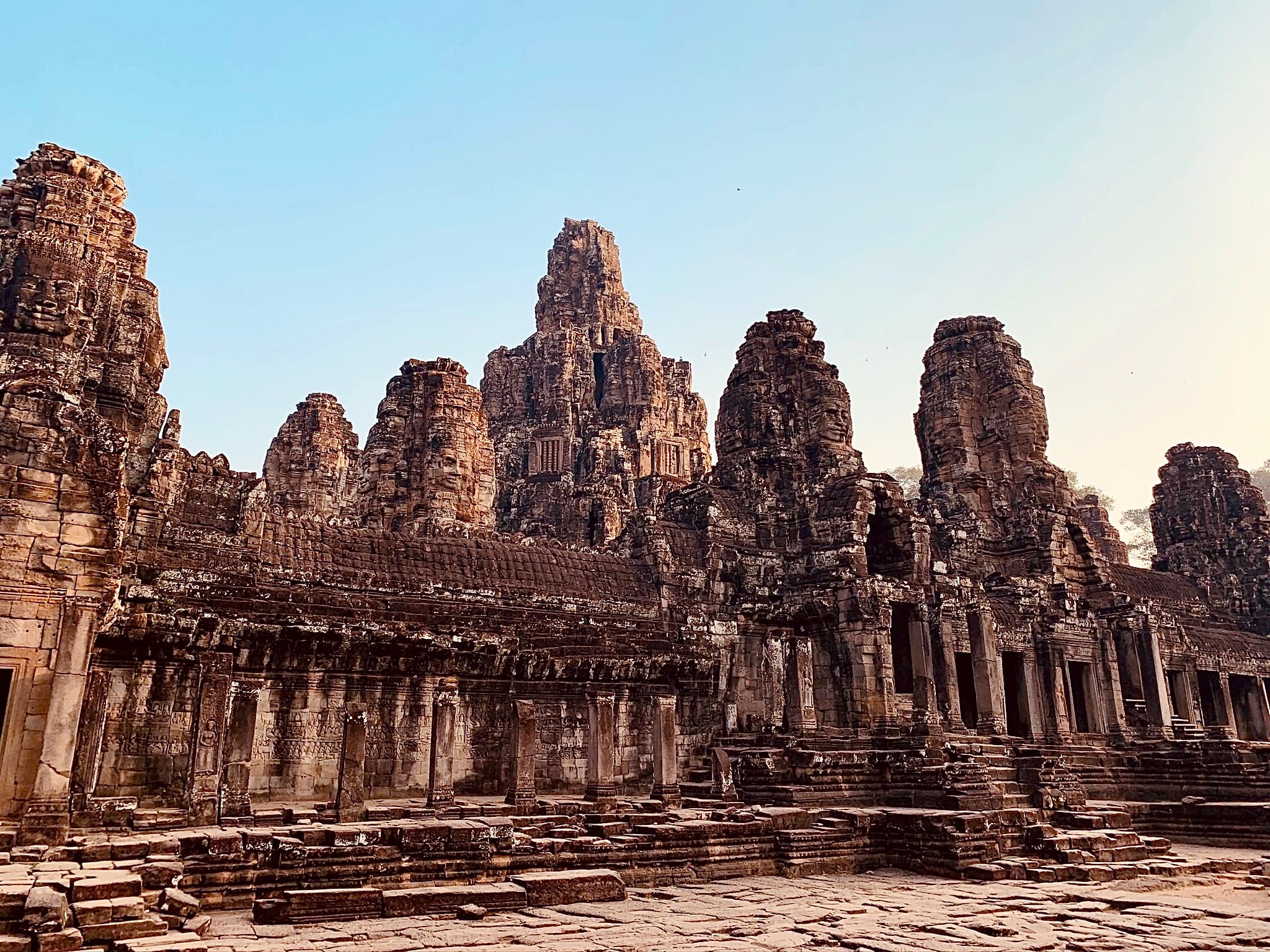 Visiting the Bayon Temple