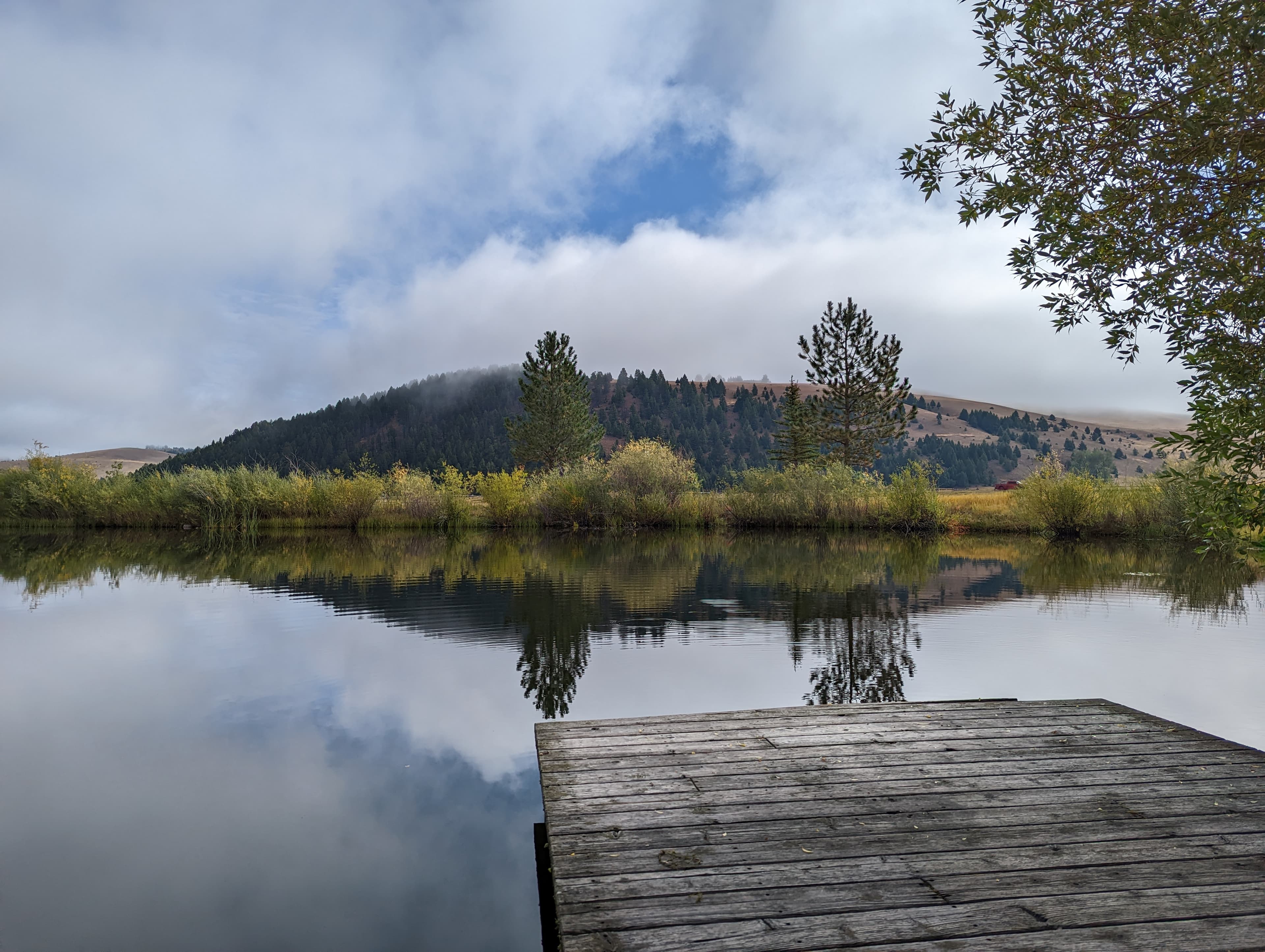 Serene view of the lake
