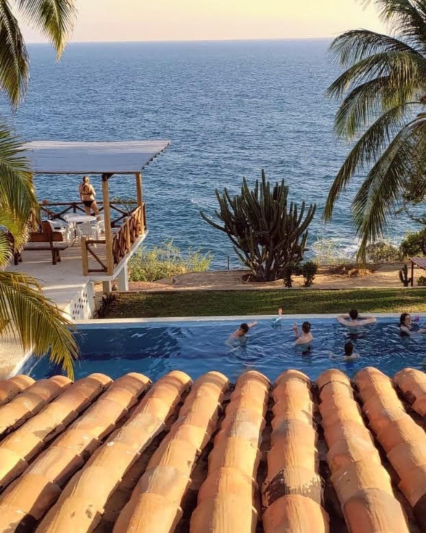 Beautiful view from a resort in Puerto Escondido