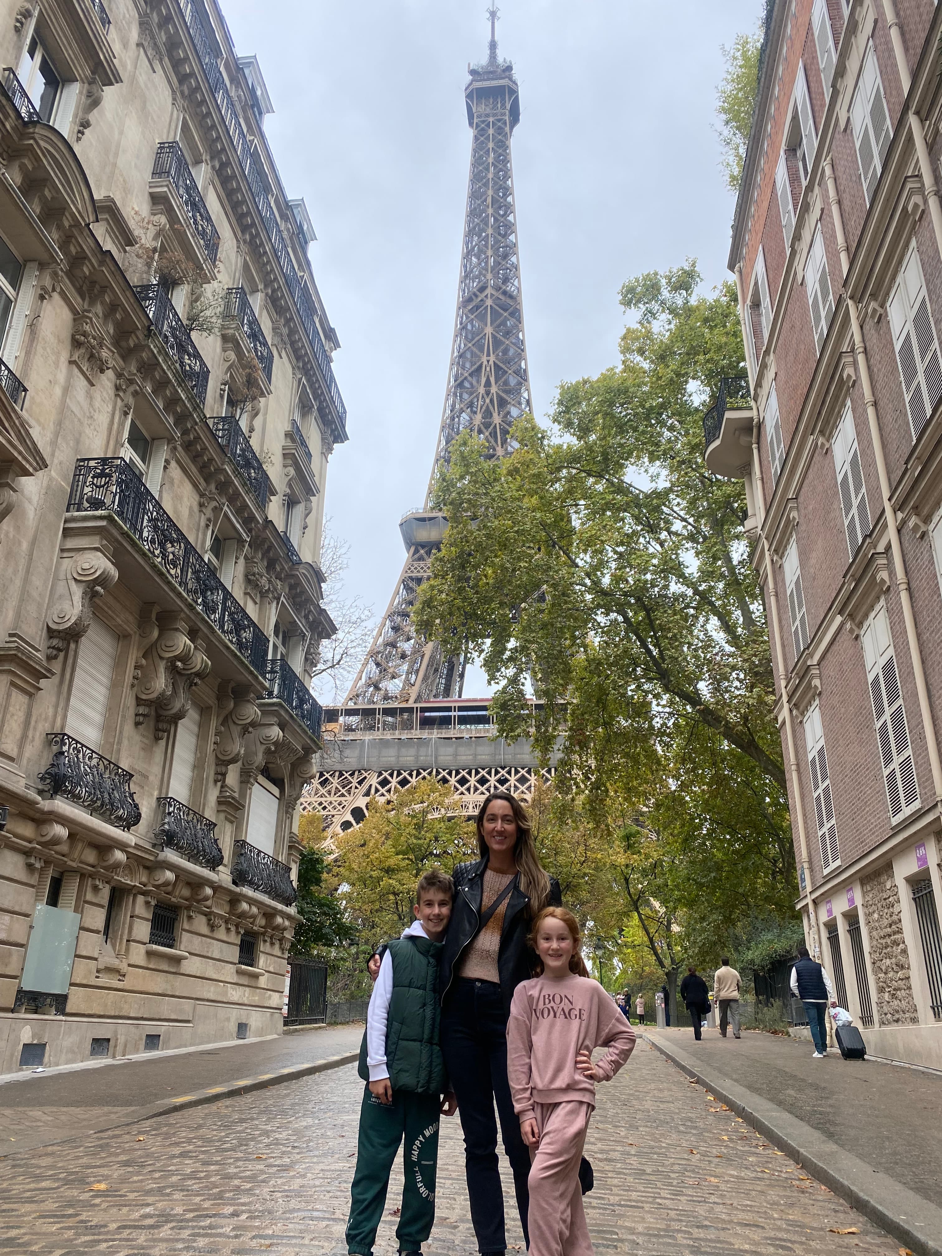 Travel advisor posing with kids