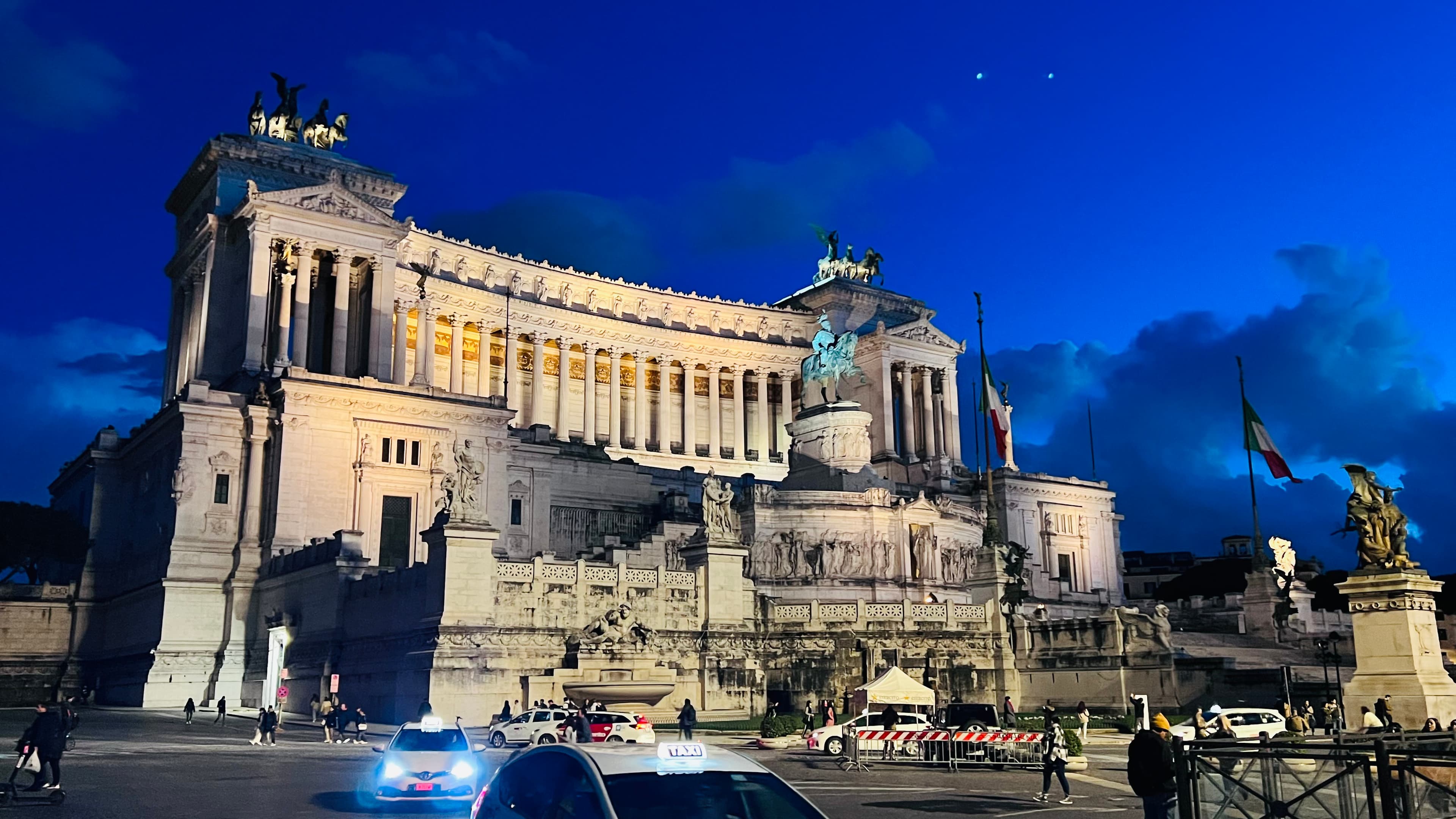 View of Monument to Victor Emmanuel II