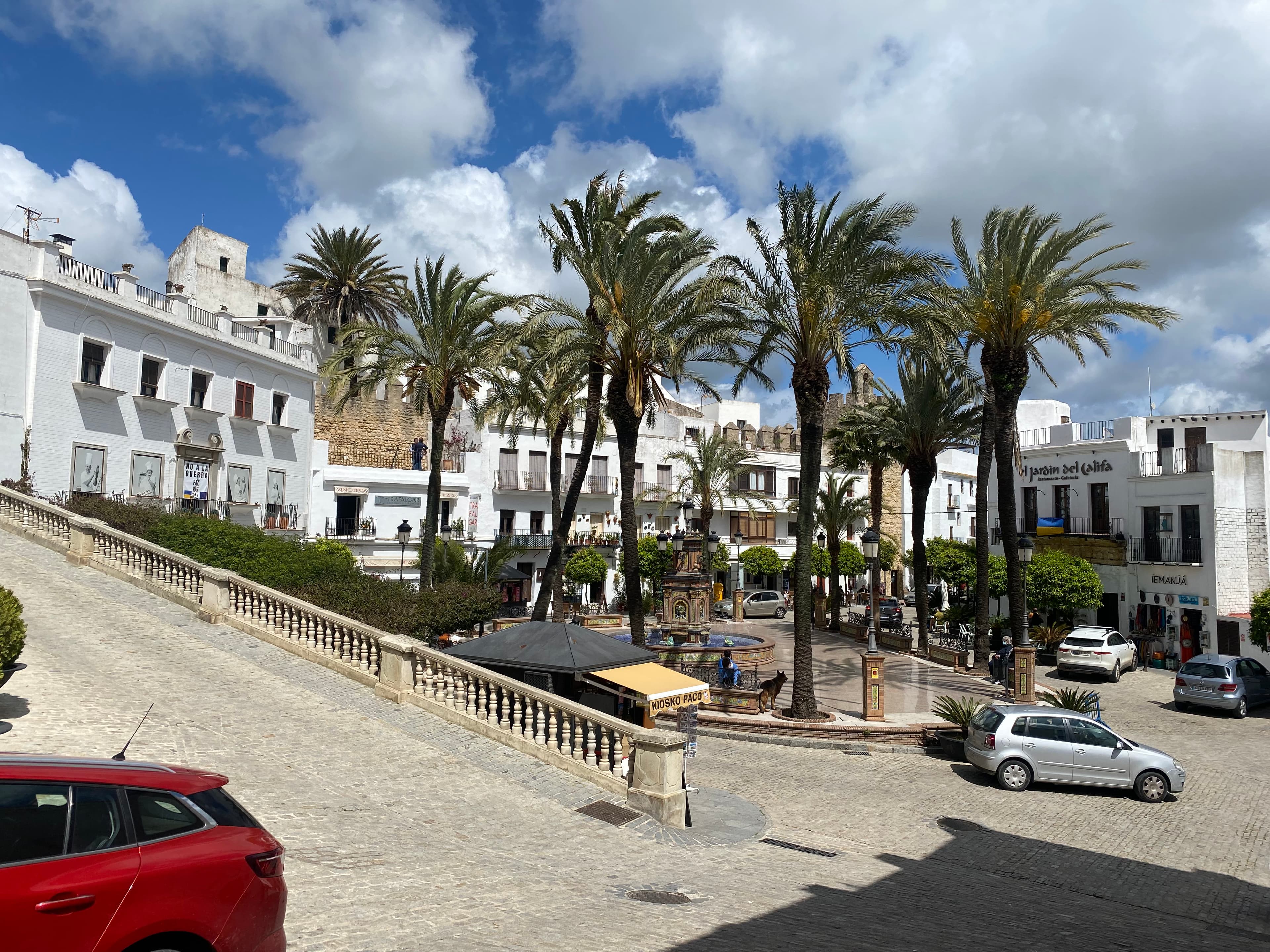 View of a white building
