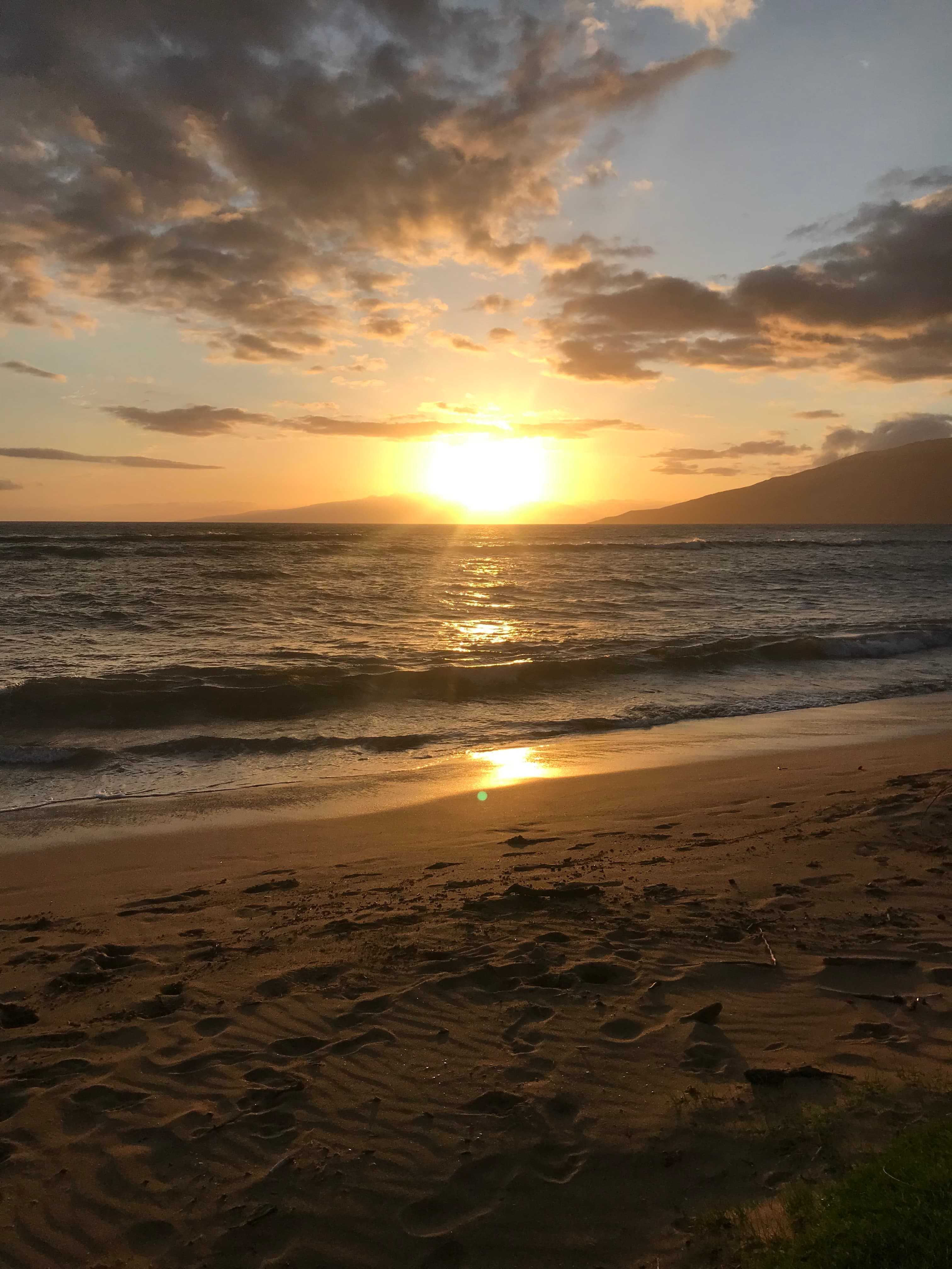 A late afternoon on the beach