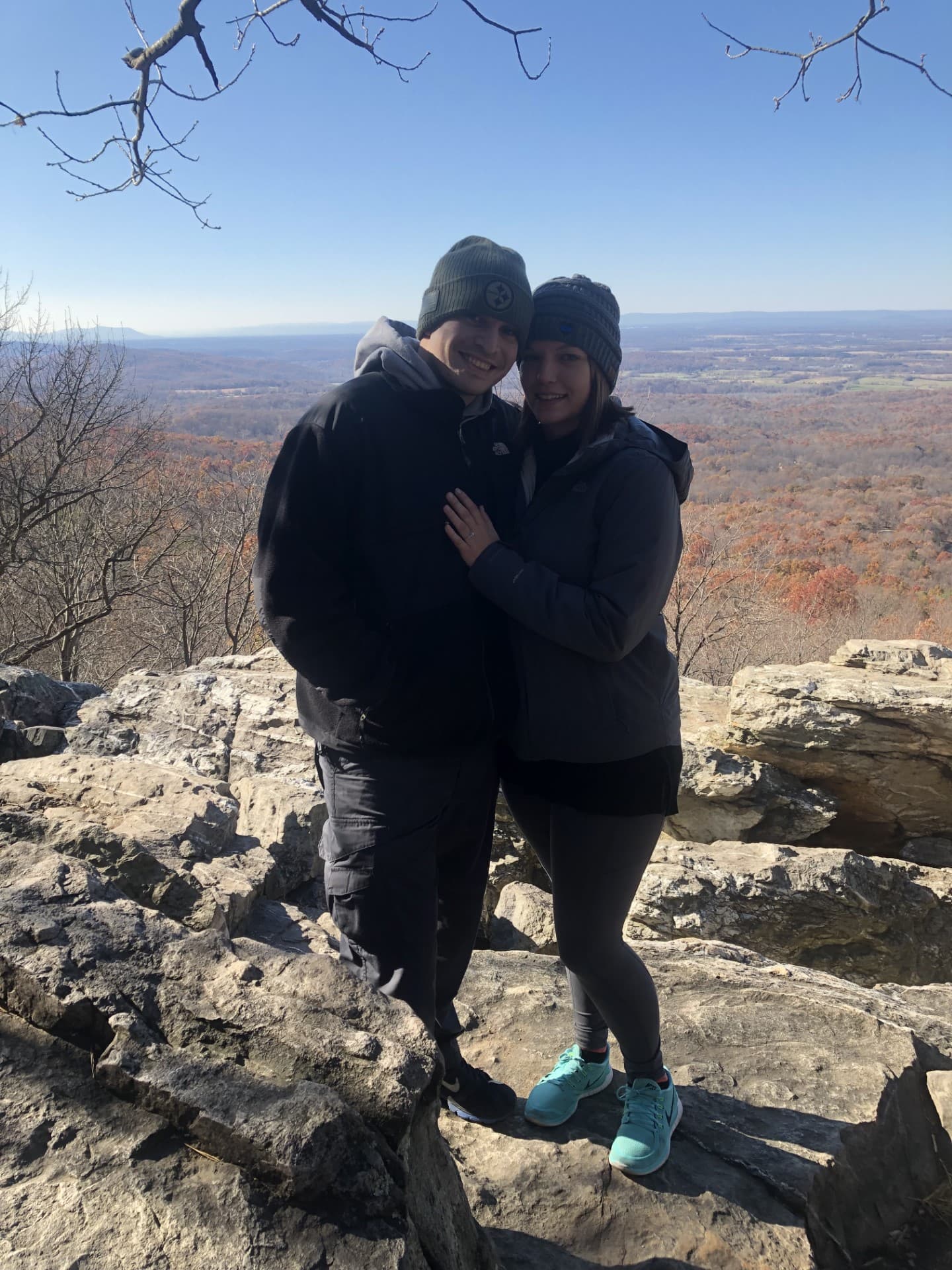 Posing for a picture with partner