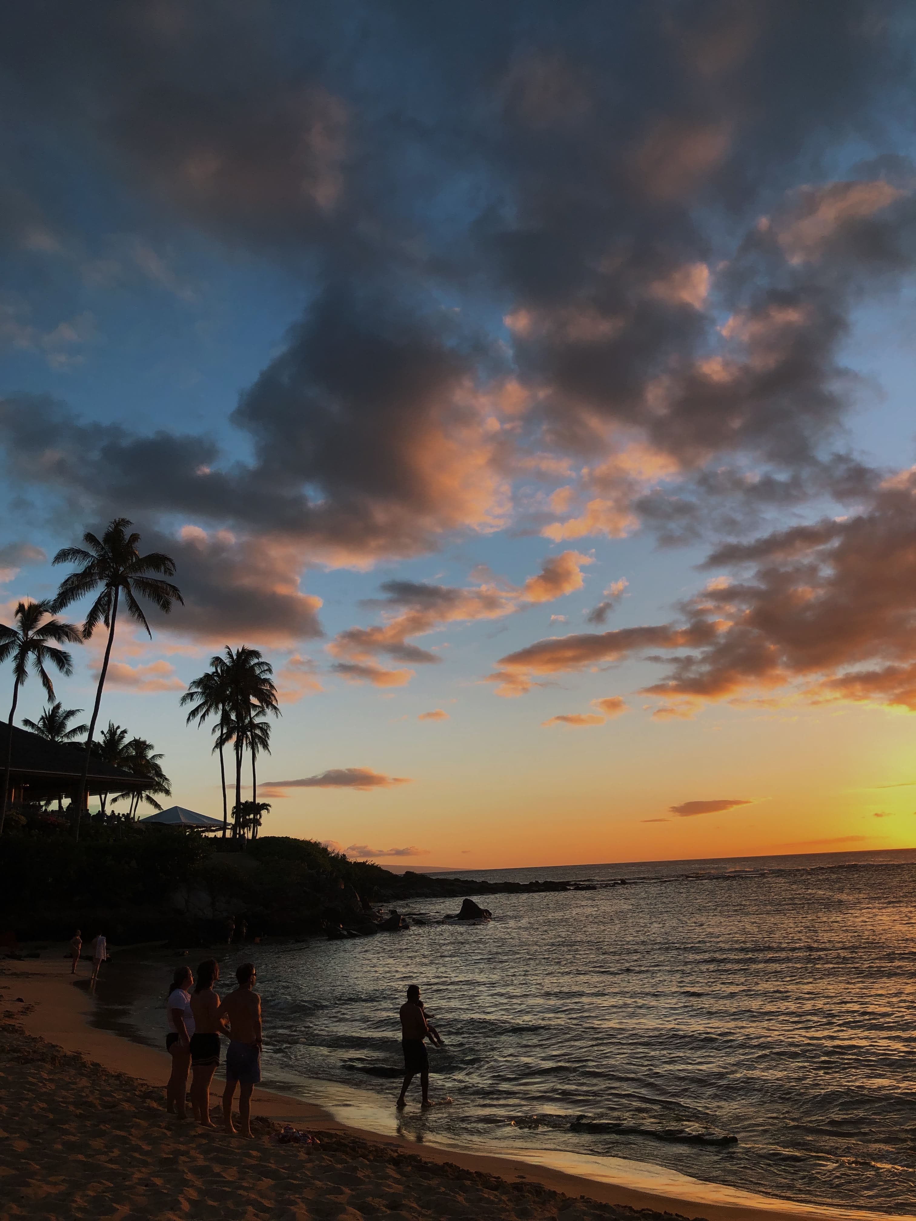 Beautiful view of sunset at beach