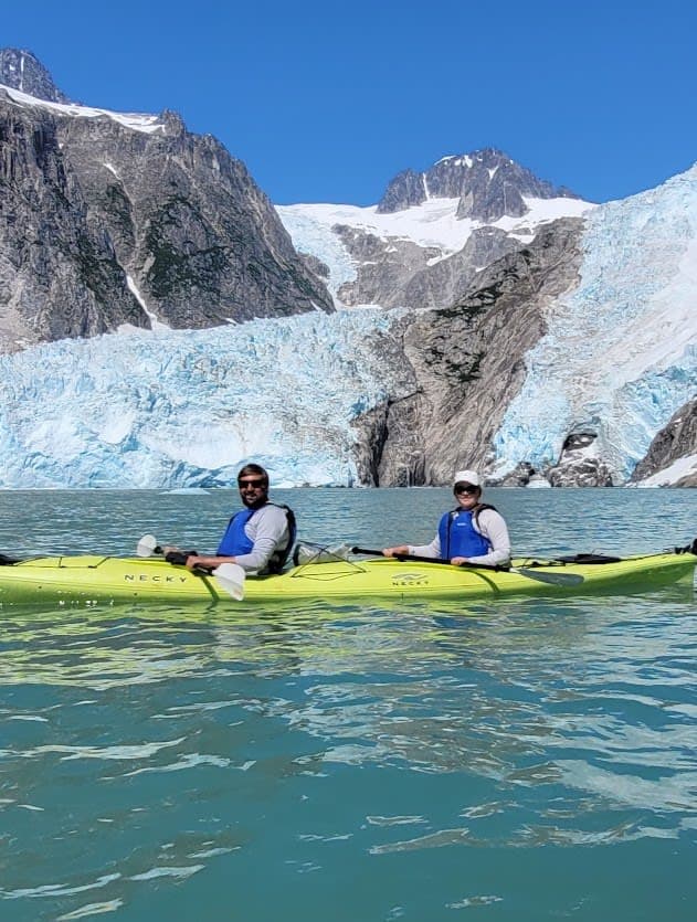 Amanda doing Kayaking