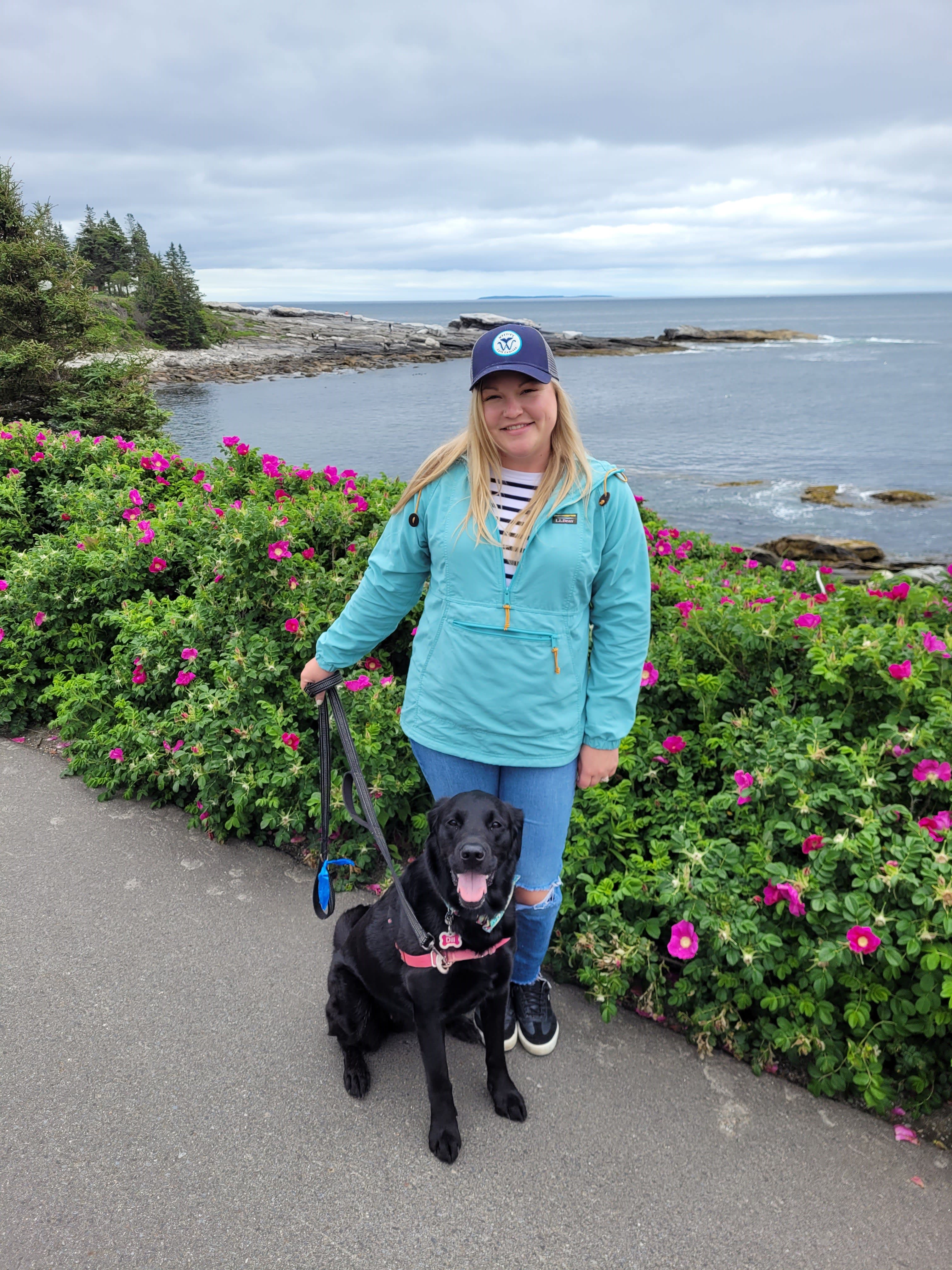 Picture of Amanda with dog