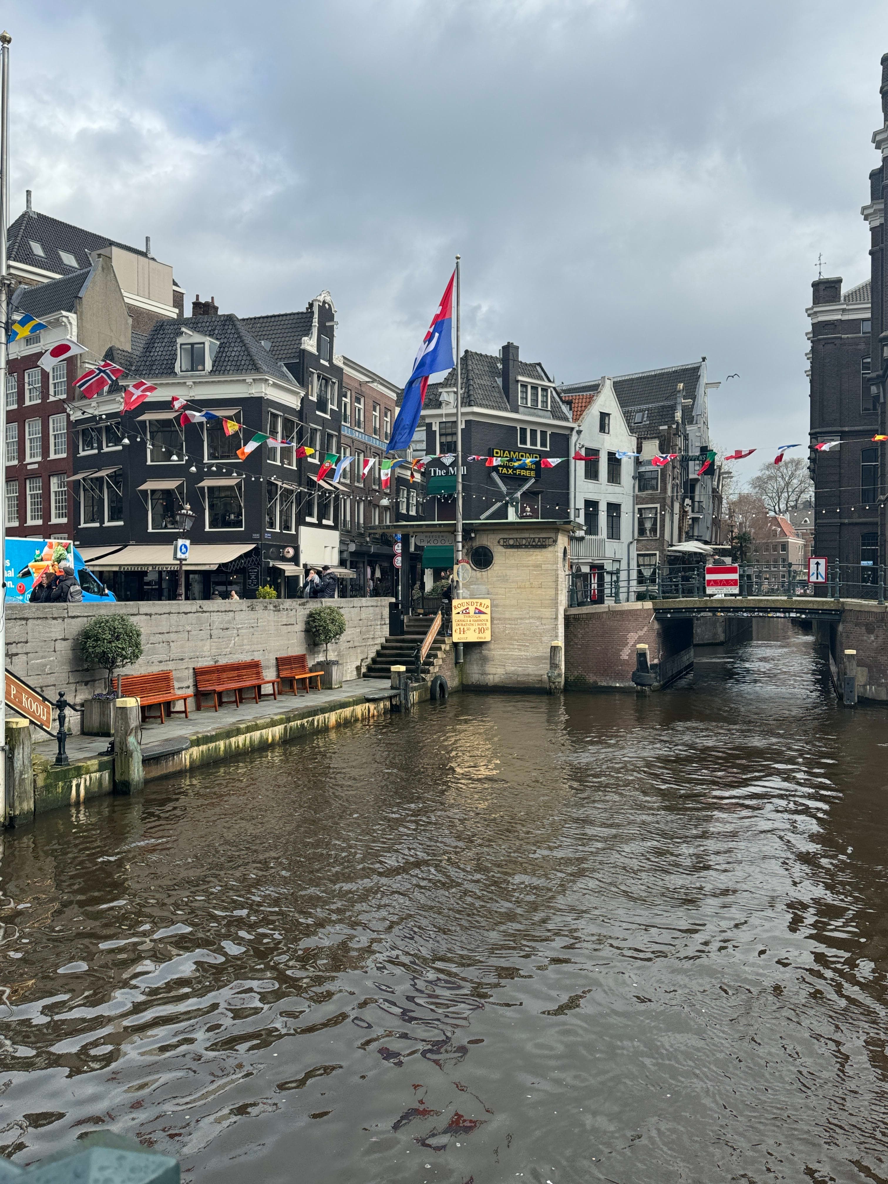 Beautiful view of canal in amsterdam