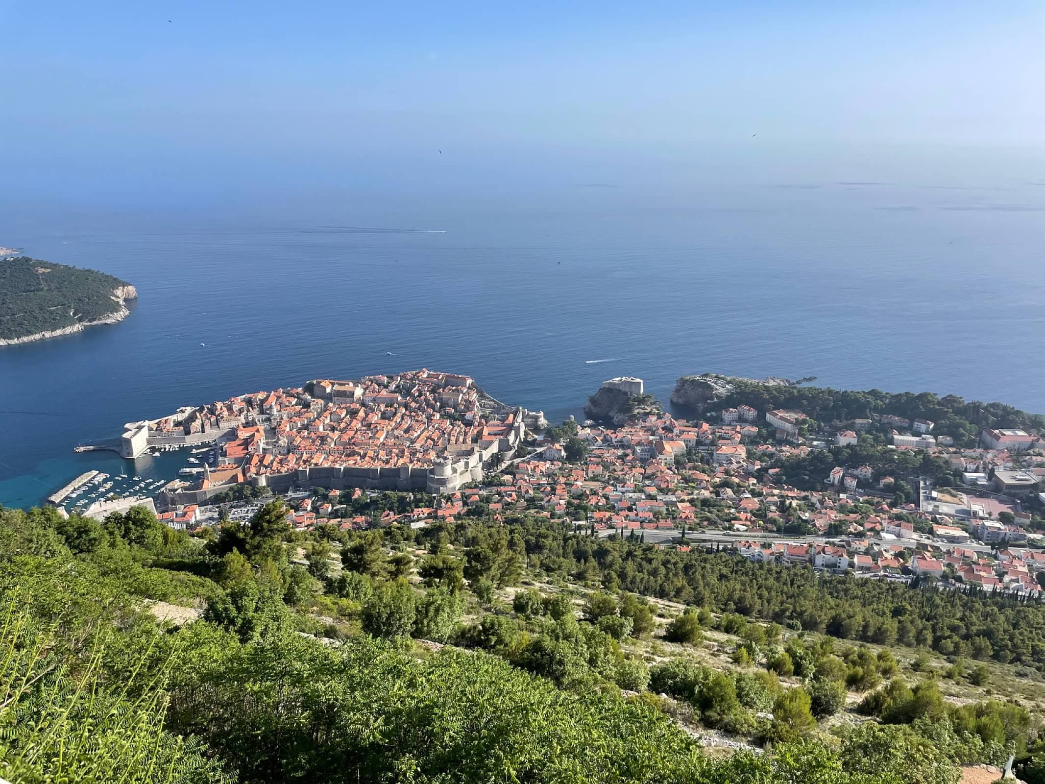 Beautiful Dubrovnik View From Mount Srđ