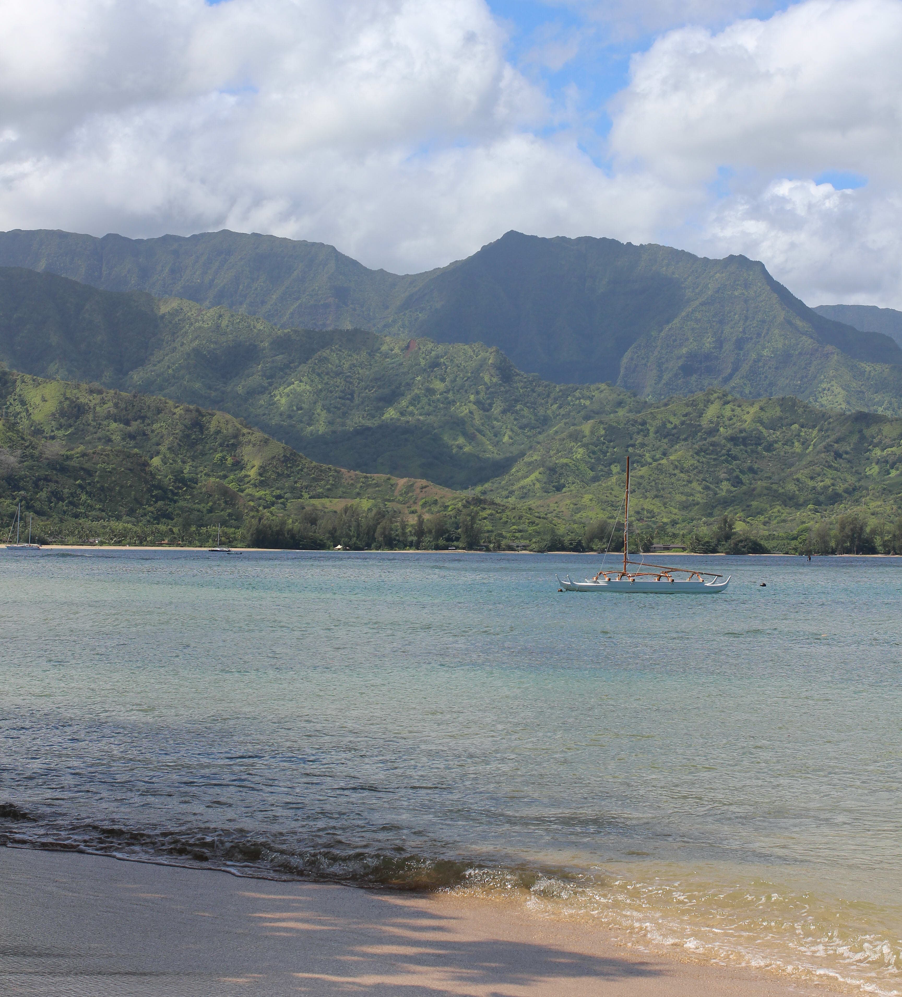 Beautiful view of Hanalei Bay