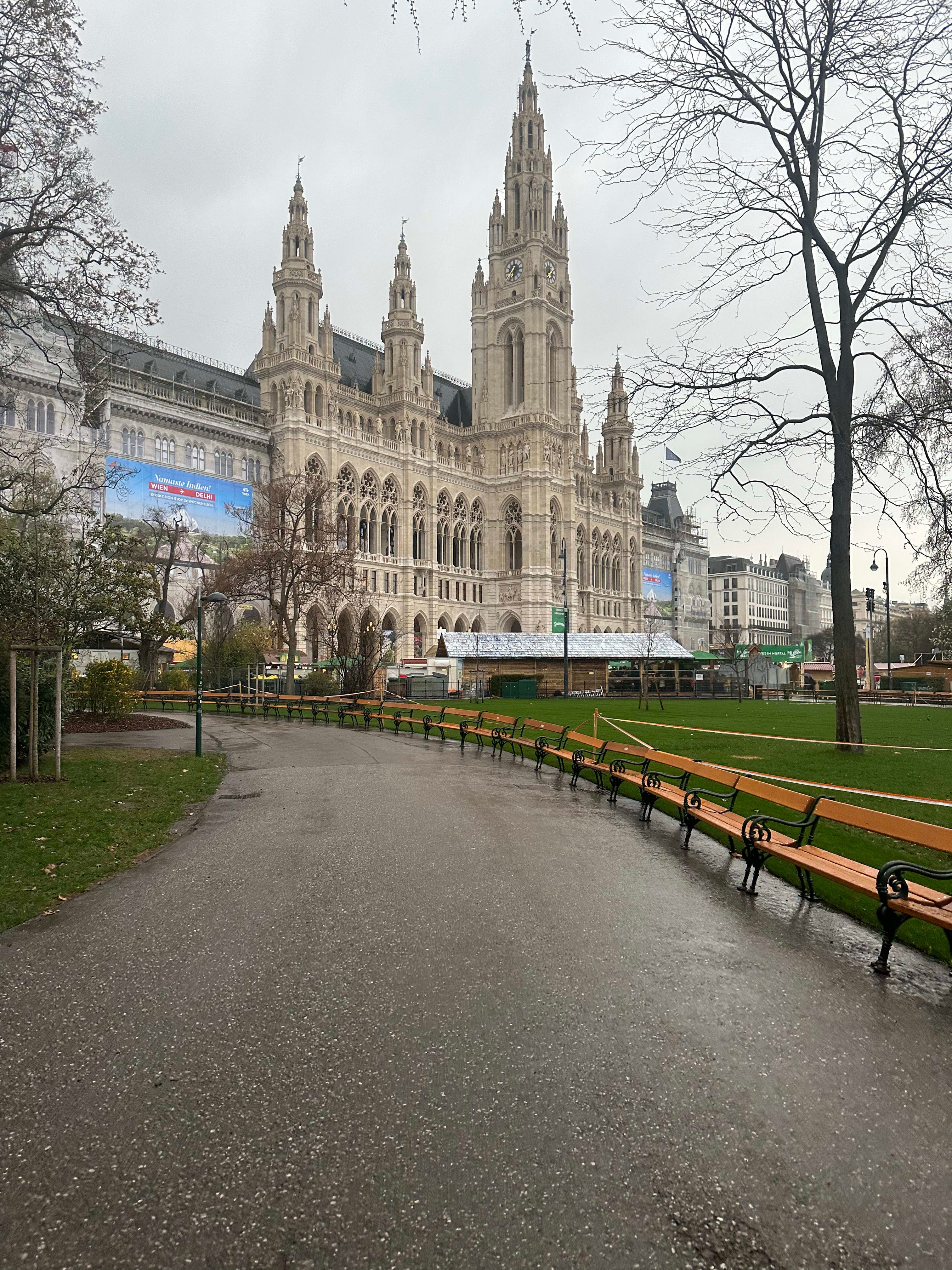 Beautiful view of Rathausplatz