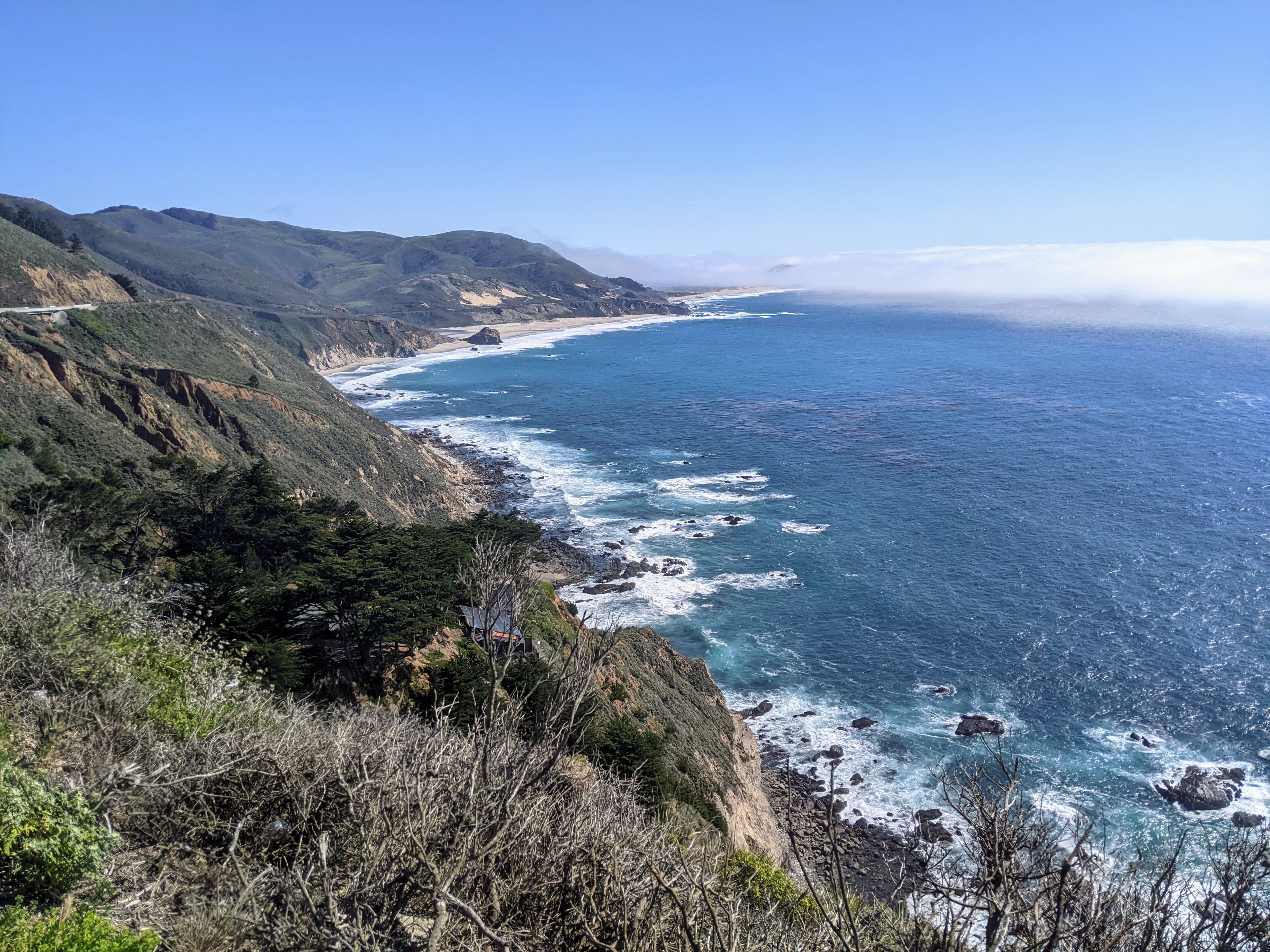 Beautiful view of Big Sur Coast