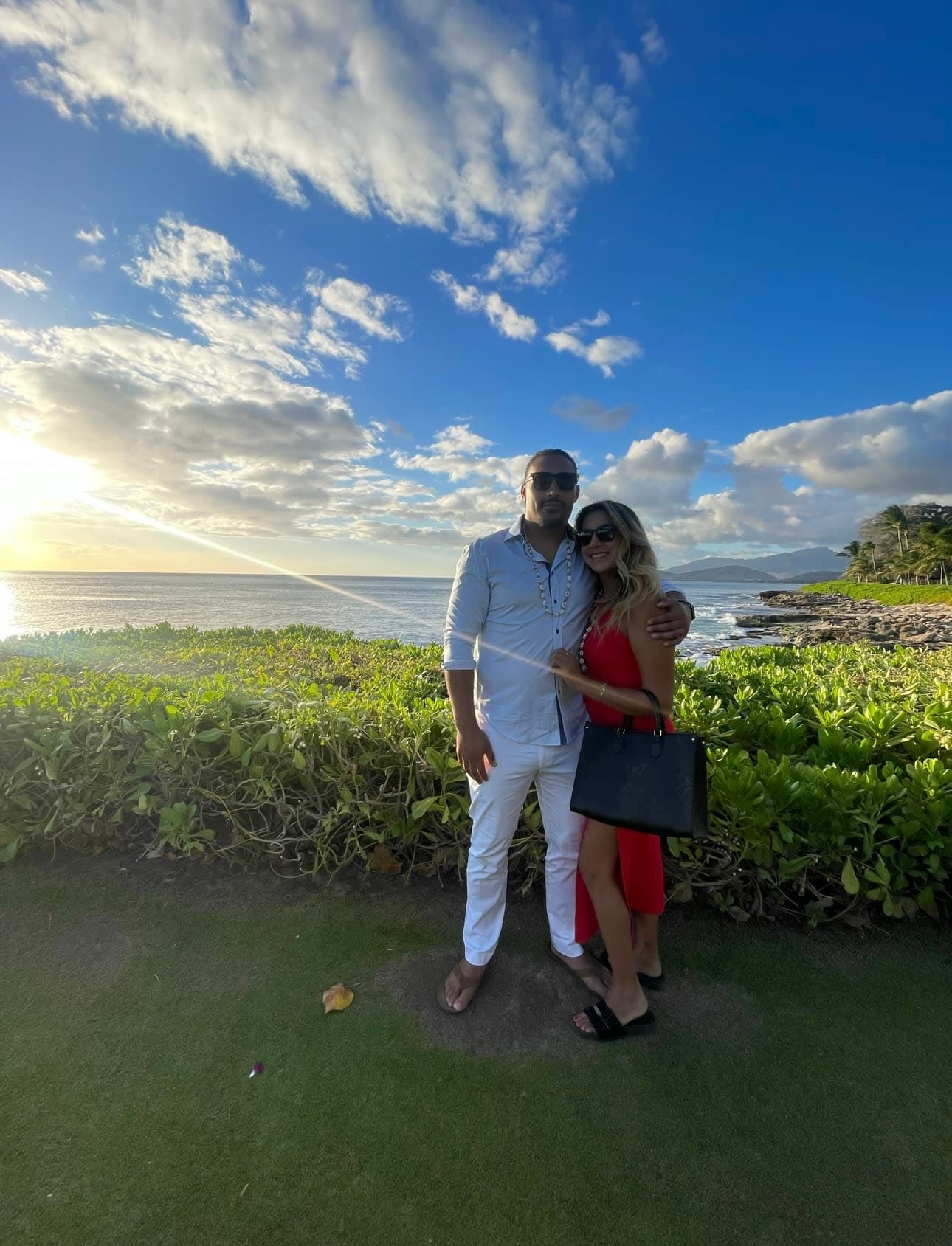 Posing for a couple photo