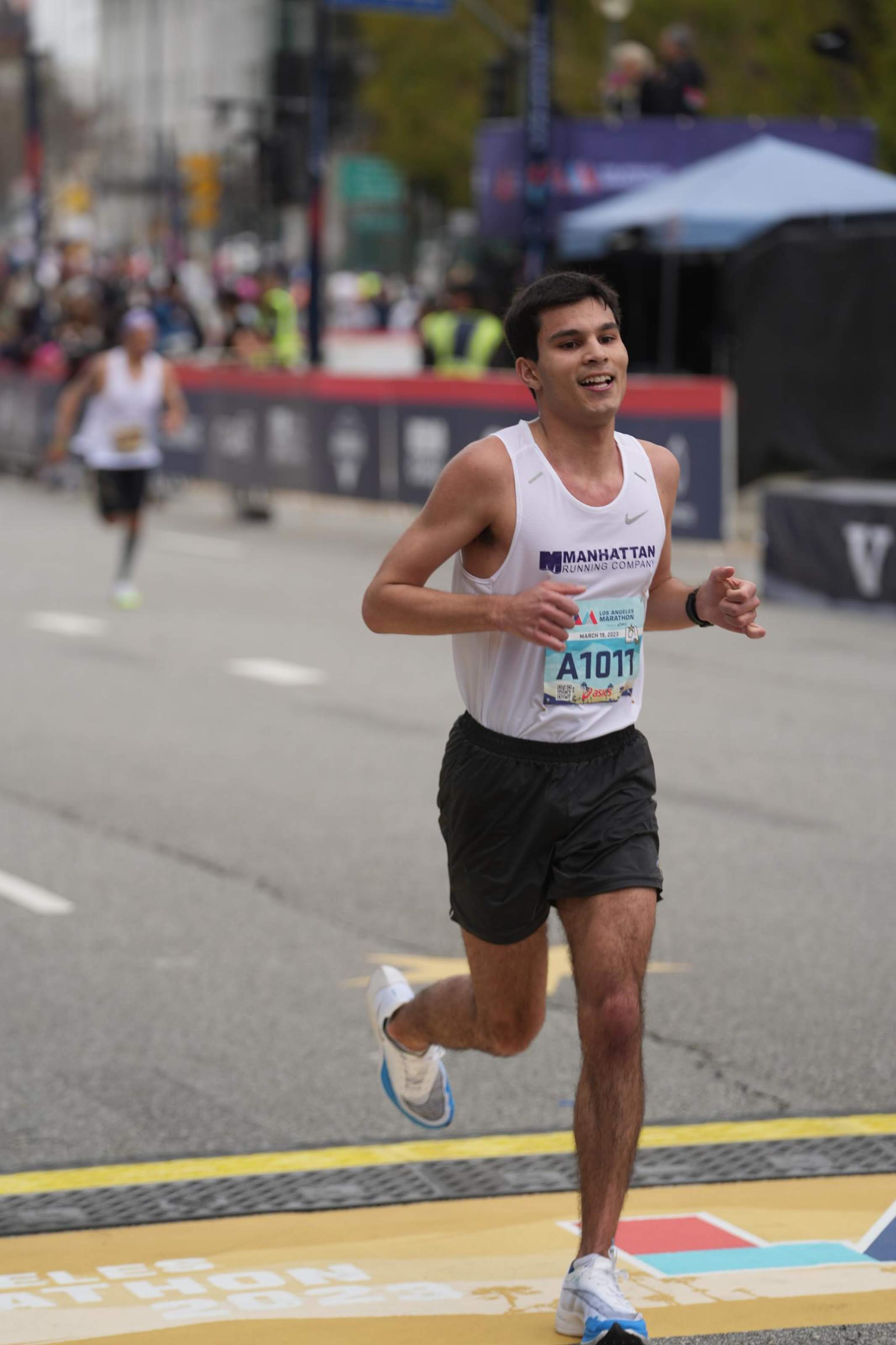 Travel advisor Jackson running in a marathon