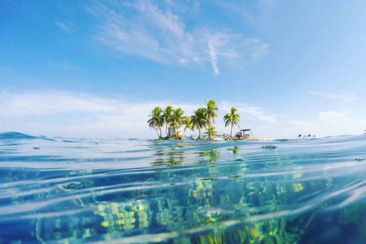 Beautiful view of Island from sea