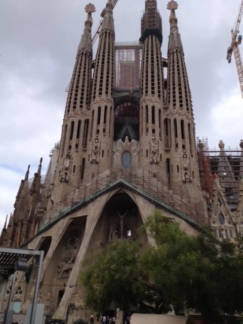 La Sagrada Familia in Barcelona.