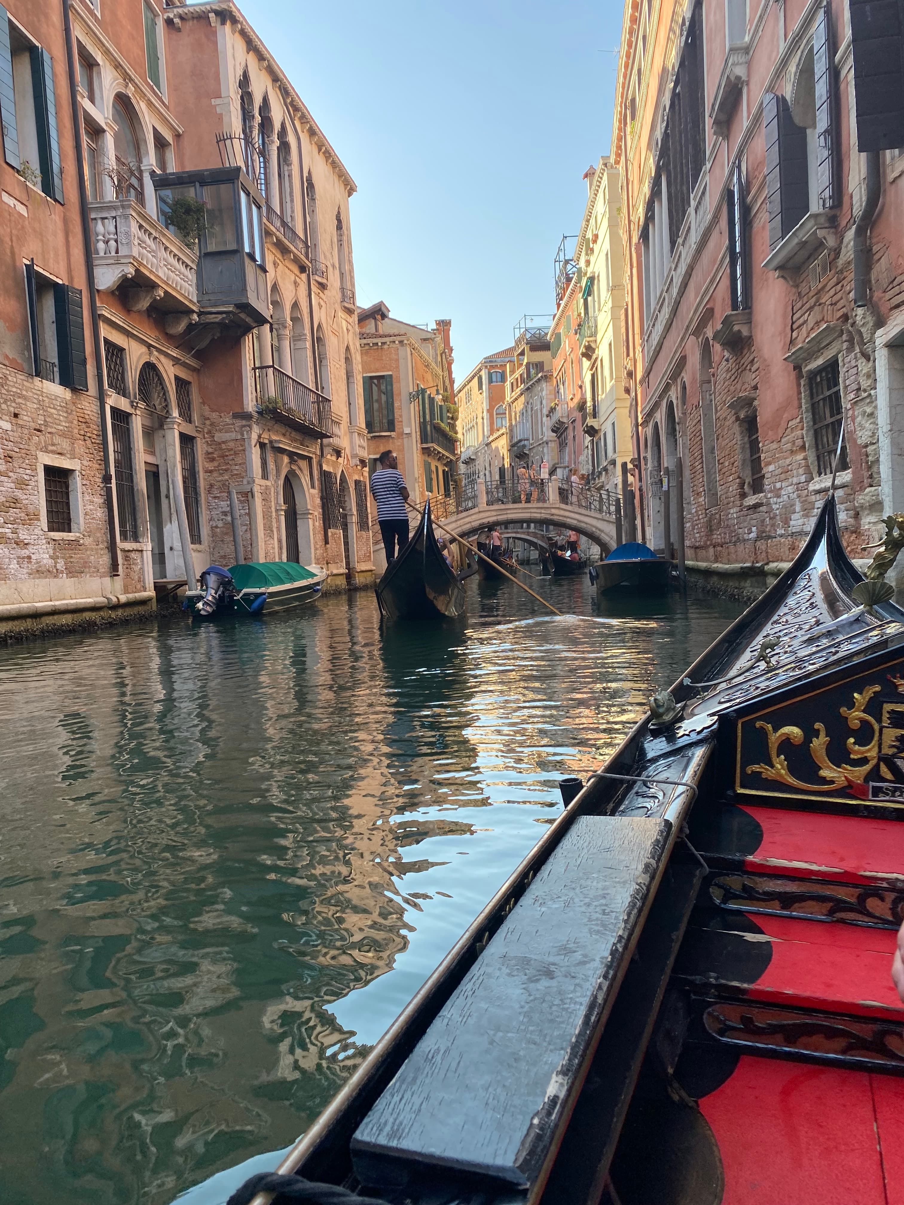 Gondola views in Venice.
