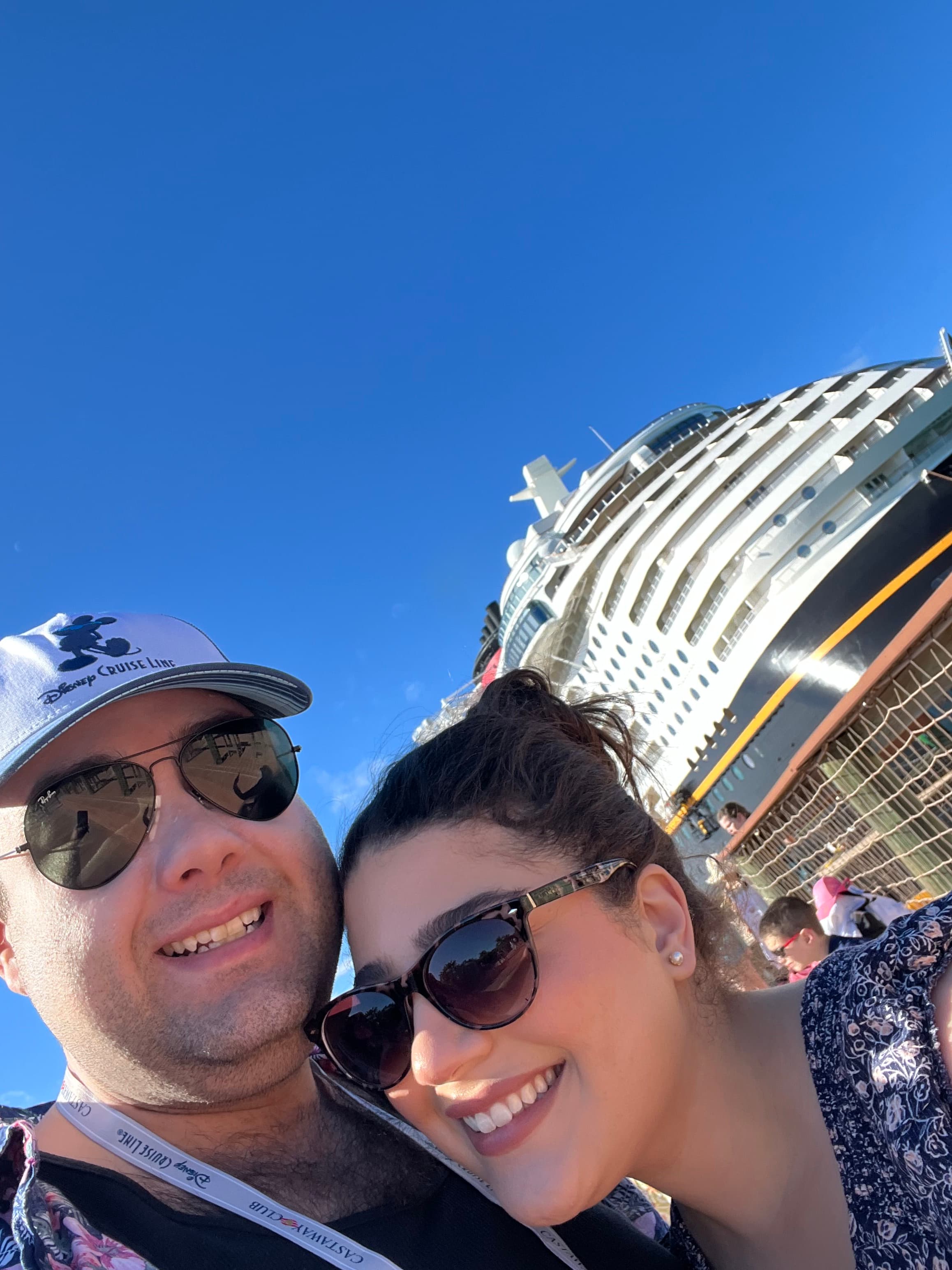 Man and woman on a cruise.