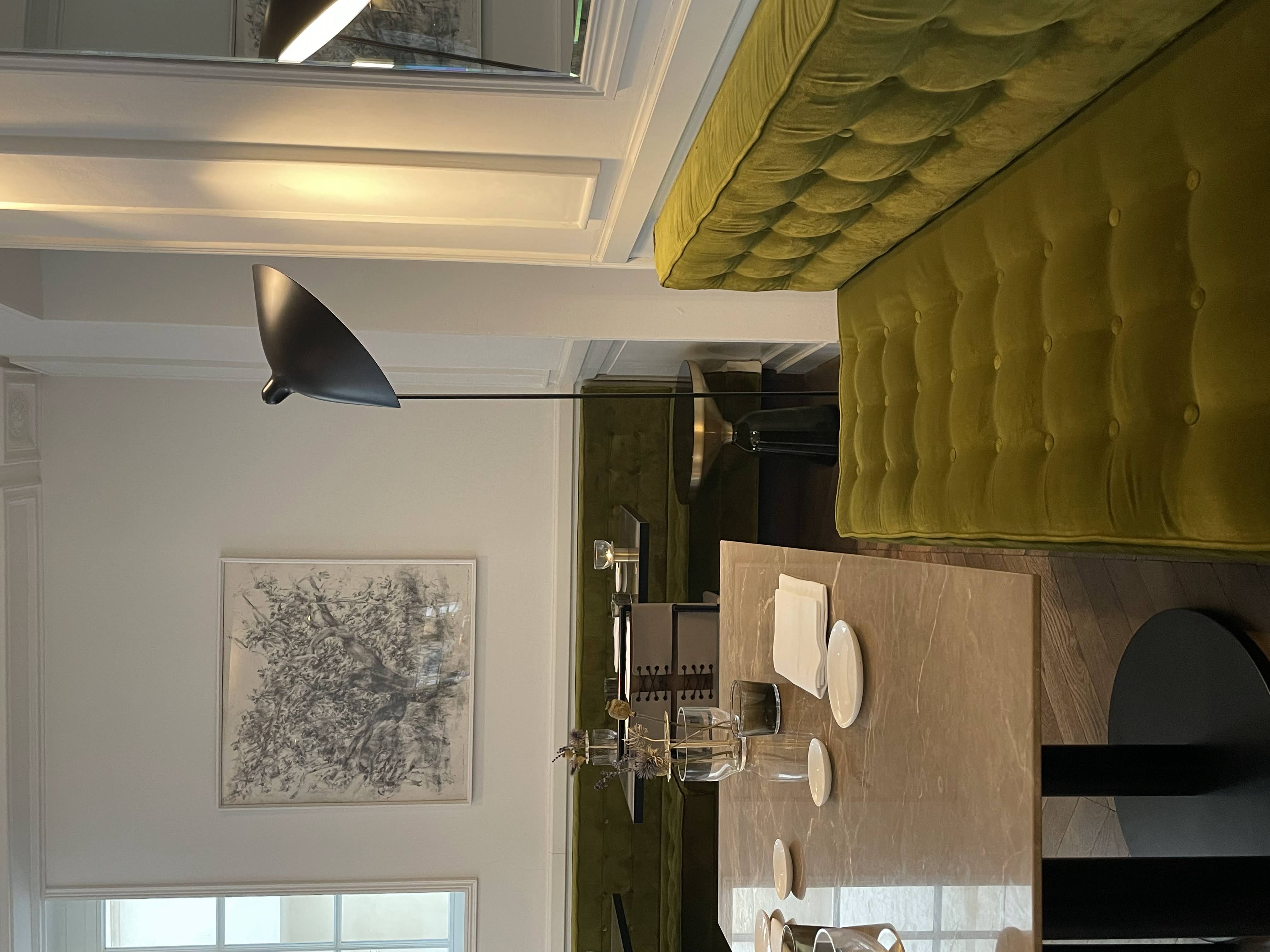 A view of the inside of a hotel.