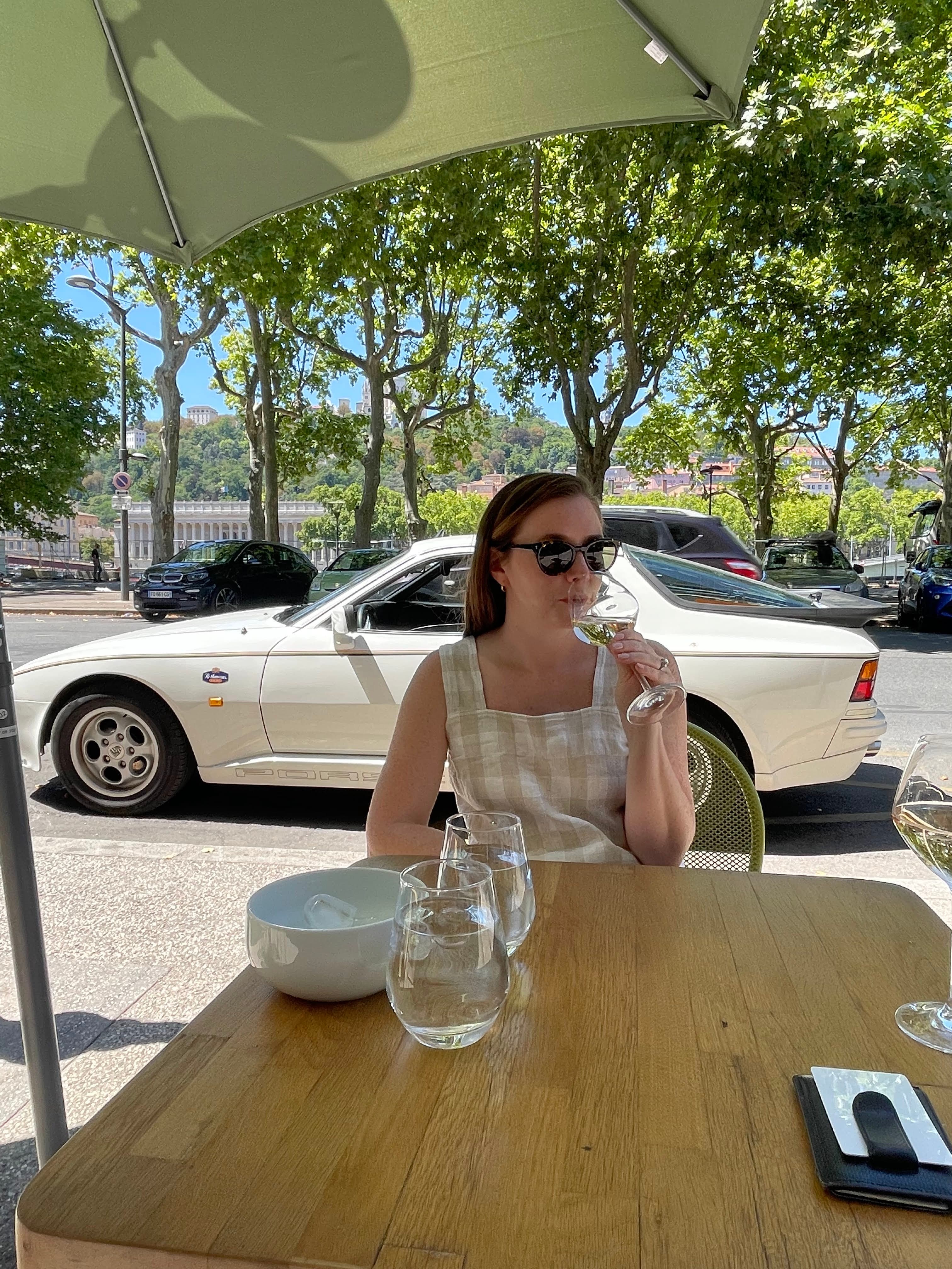 Advisor posing for an image at a table.