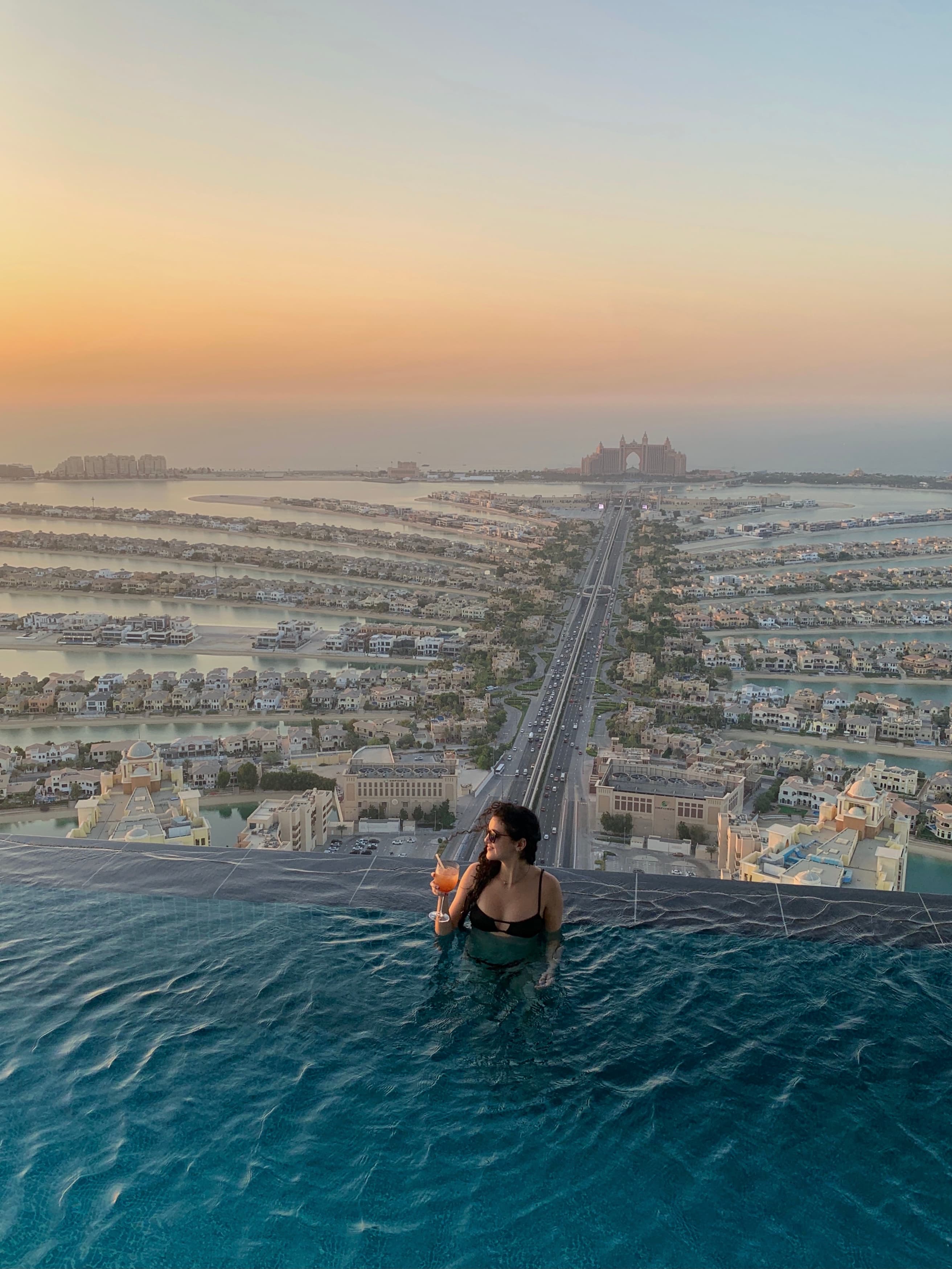 Pool over Dubai.
