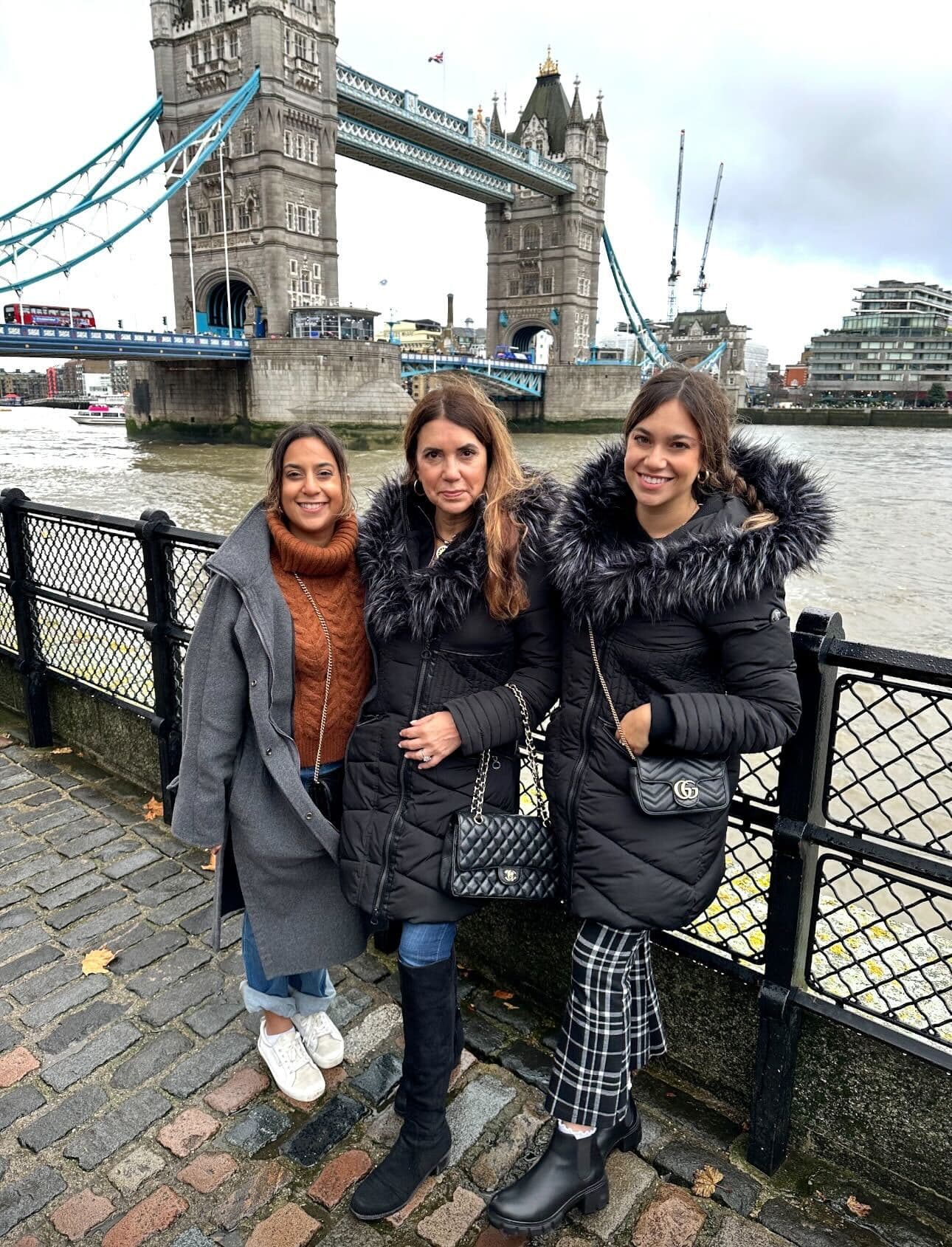 Alexa and friends posing outdoors during the daytime.
