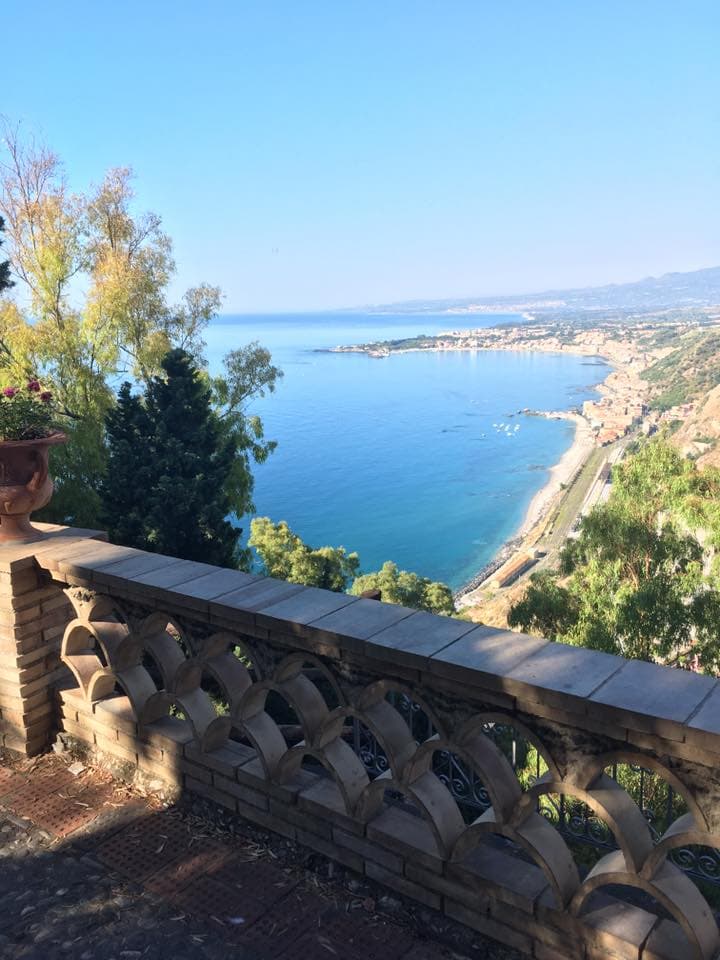View of ocean from the bridge.