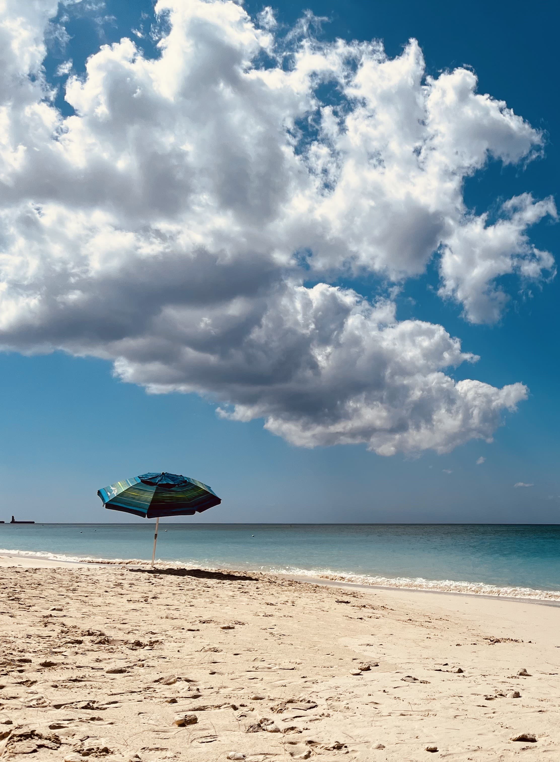 Blue water of Cayman Island