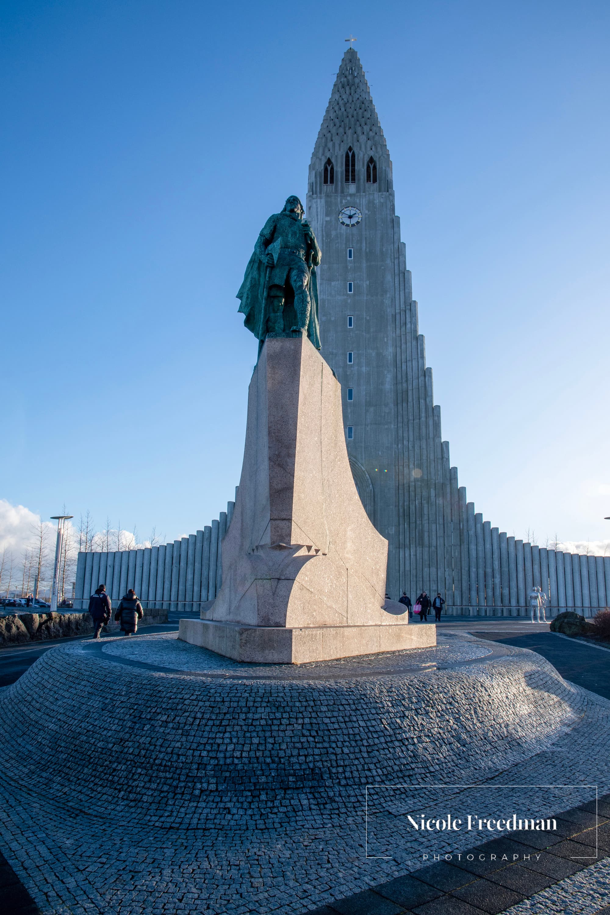 The capital Reykjavik and its main sculpture.