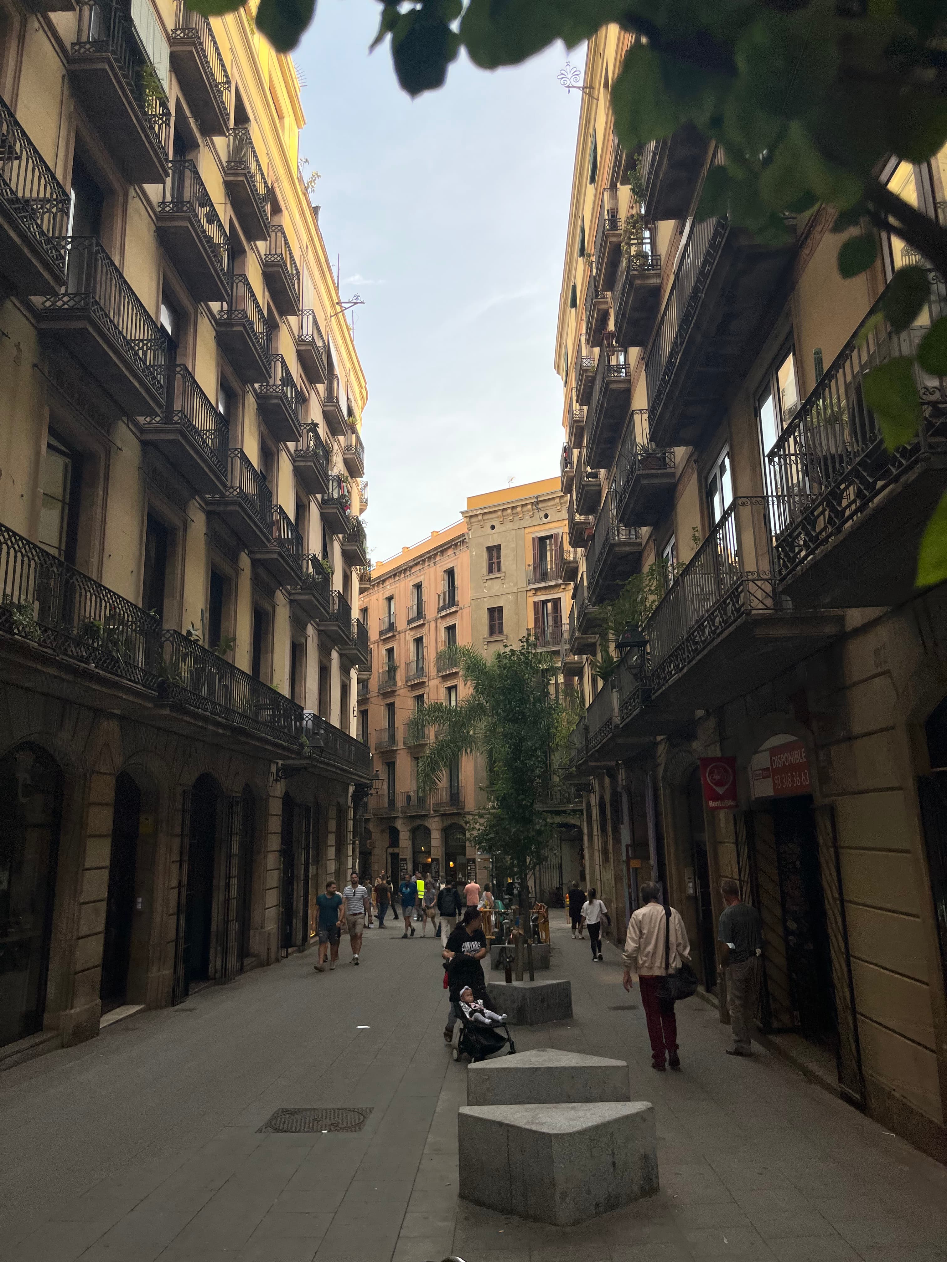 A street in Barcelona.